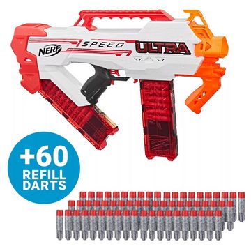 Hasbro Blaster Nerf Ultra Speed mit Dart-Nachfüllpack (20-tlg), Nerf Ultra Speed mit extra Darts
