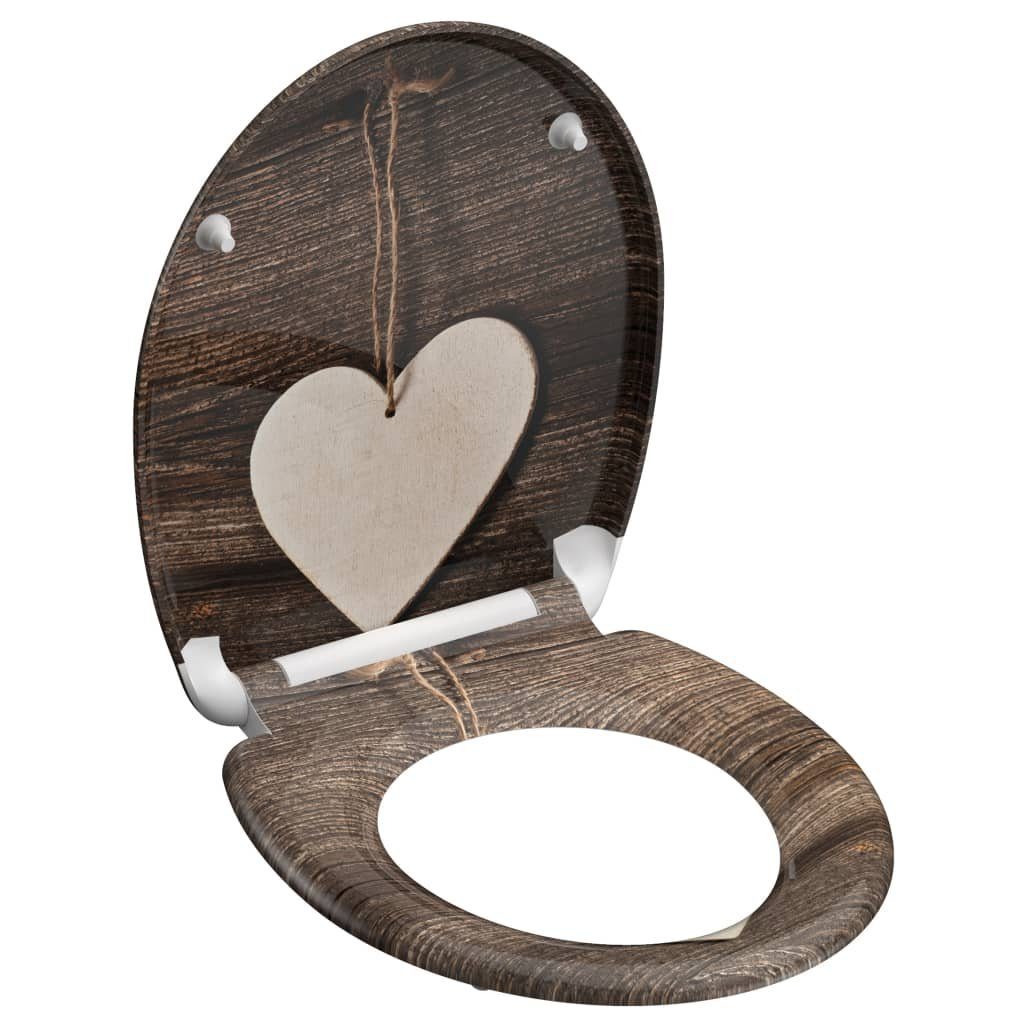 Thumbnail - Schütte WC-Sitz Toilettensitz mit Absenkautomatik WOOD HEART Duroplast (1-St)