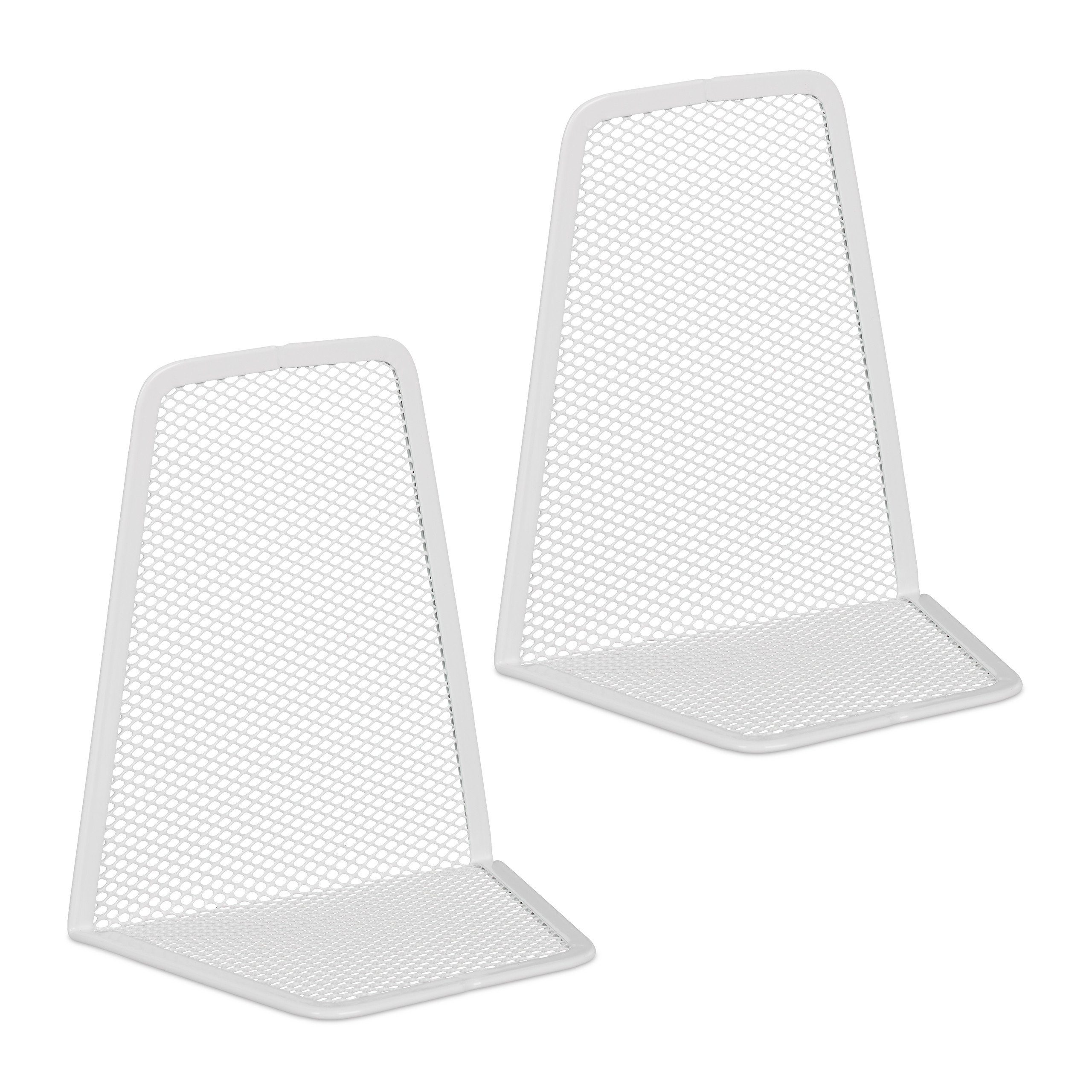 relaxdays Kochbuchhalter Buchstütze Metall 2er Set (2 St)