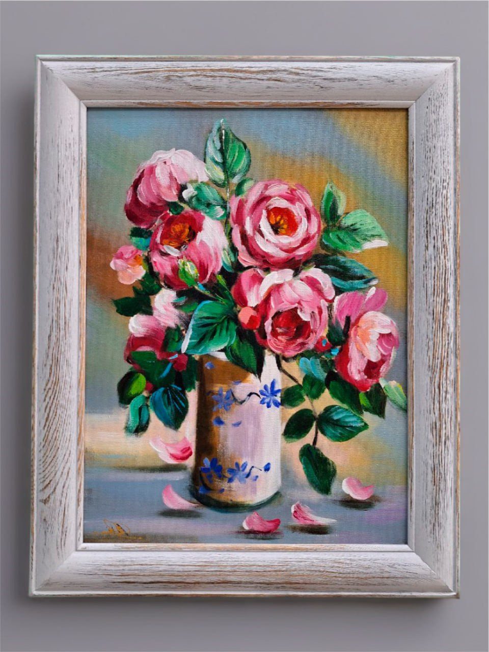 Xlmoebel Gemälde Handgemaltes abstraktes Ölbild auf Leinwand modernes Sofort, Stillleben, Hergestellt in Europa