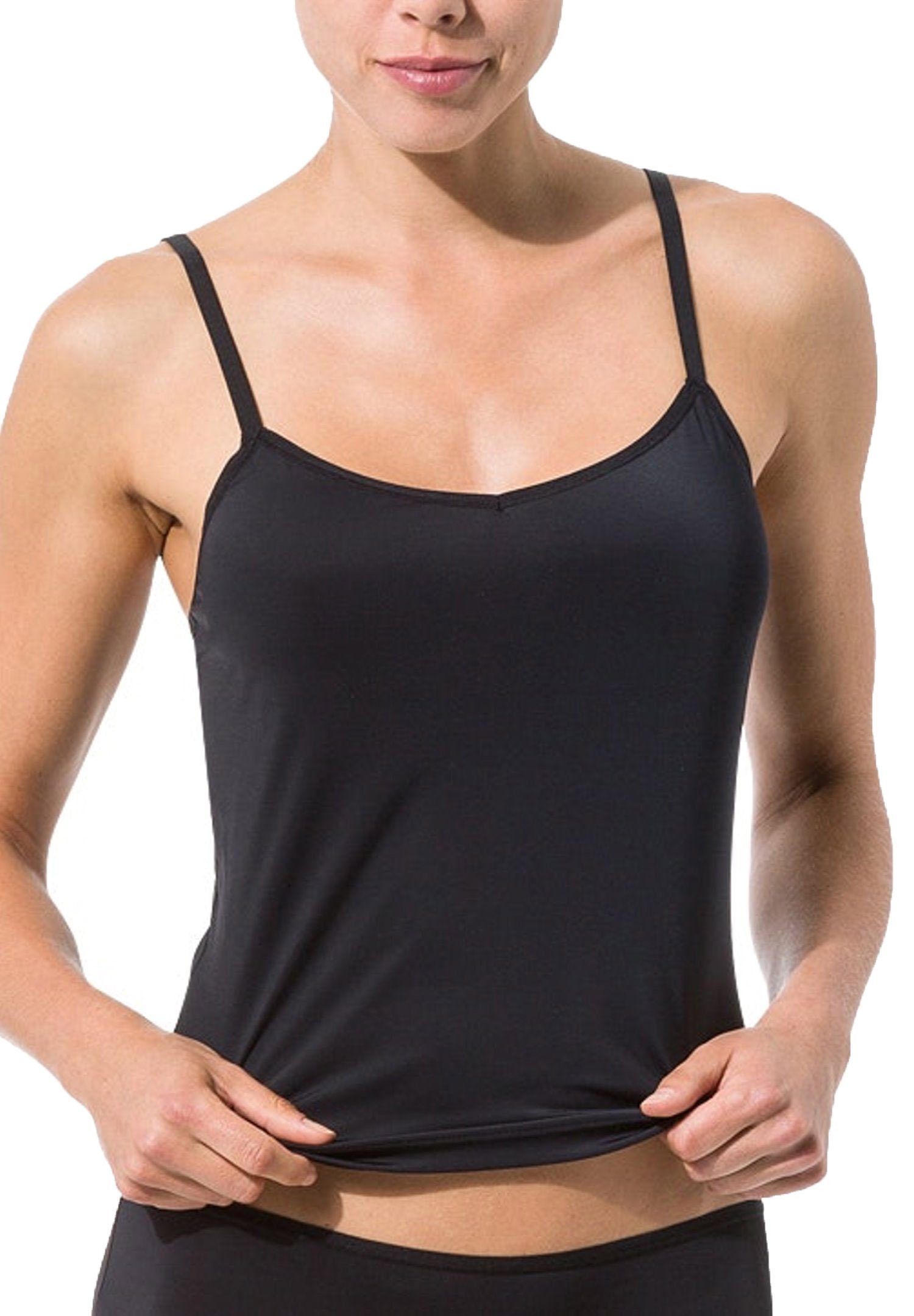 Skiny Unterhemd Skiny Damen (1, Unterhemd 1-St) schwarz