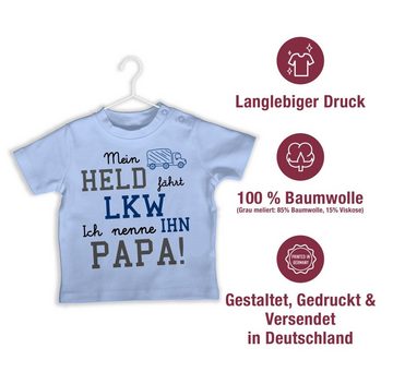 Shirtracer T-Shirt Mein Held fährt LKW Sprüche Baby