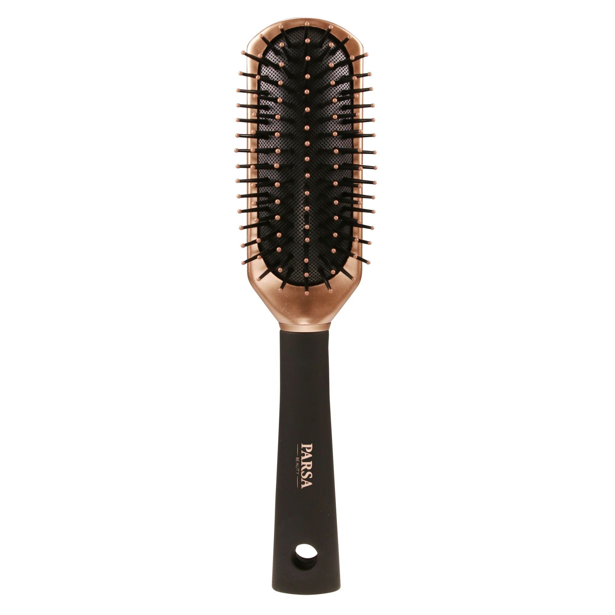PARSA Beauty Haarbürste Haarbürste Kunststoffpins Trend Bürste Line Langschmal roségold mit
