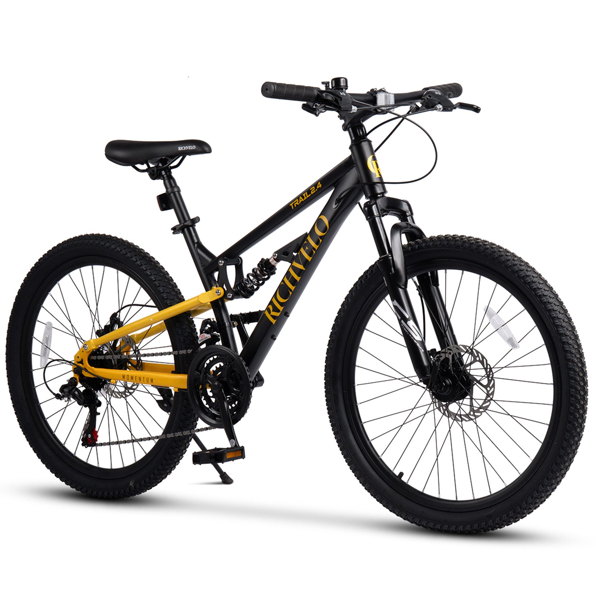 Velors Mountainbike 24 26 27.5 Zoll Fahrrad für Herren Damen Jungen, 21 Gang Shimano Tourney Schaltwerk, Kettenschaltung, mechanische Scheibenbremse Fully MTB Fahrrad Bike für Damen Herren
