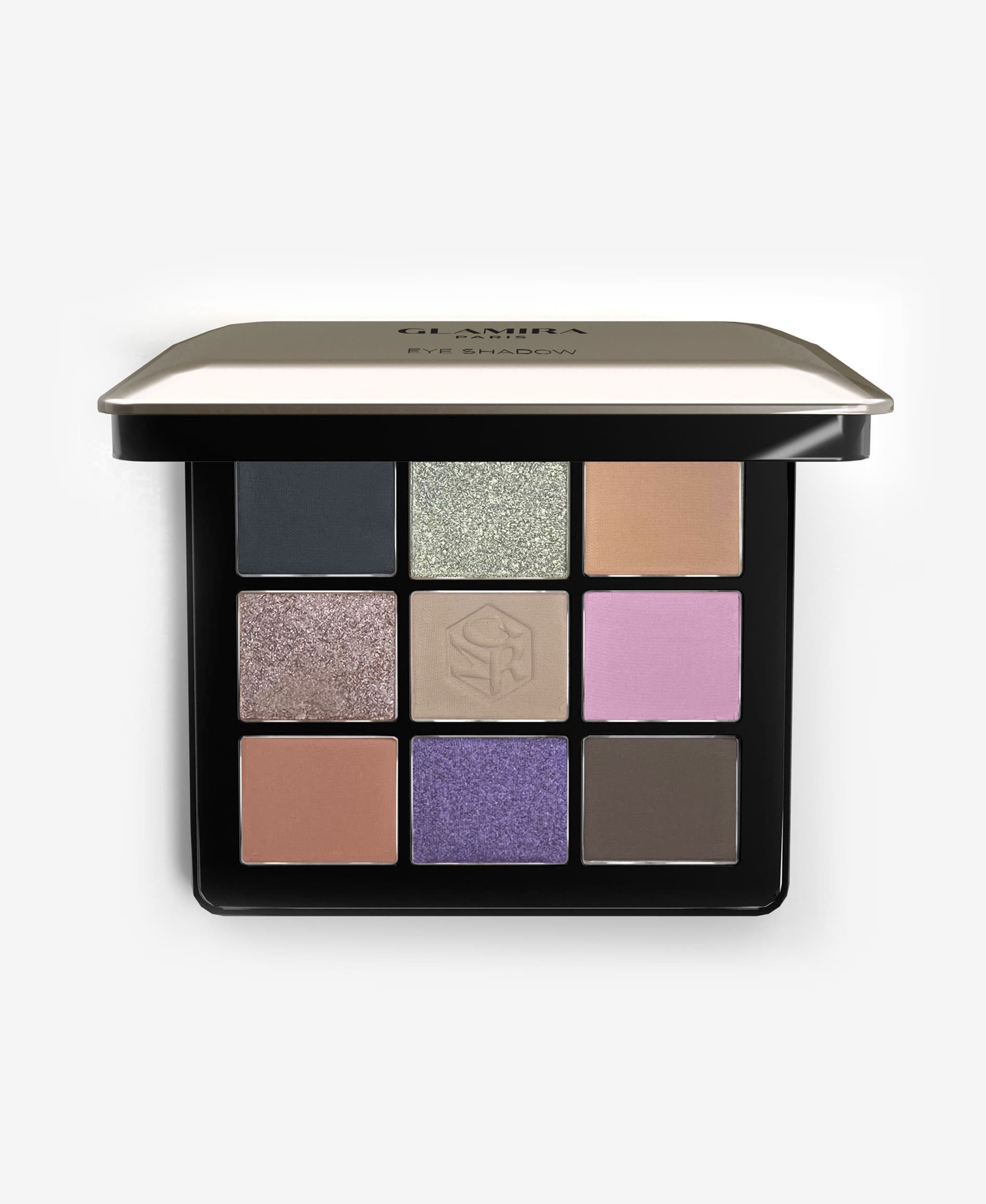 GLAMIRA Lidschatten Infinity Eyeshadow Grau Palette - Allure De Minuit, 9-tlg., 9er-Palette, multidimensionale Formel mit ColorLock-Performance