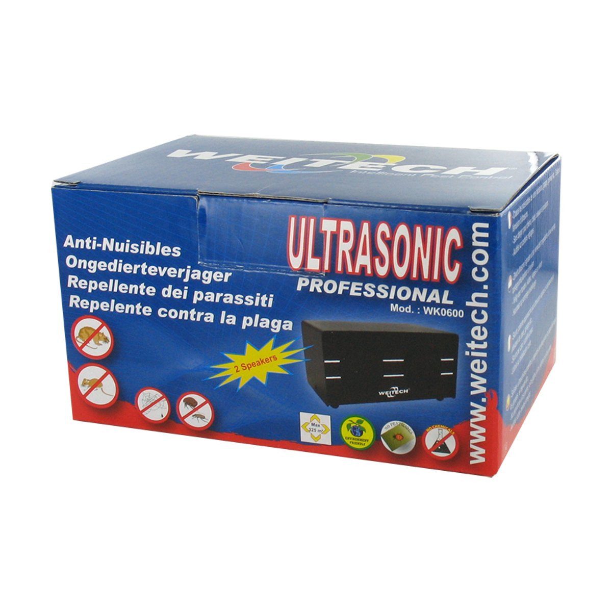 WEITECH Ultraschall-Tierabwehr Ultraschall Vertreiber professionell