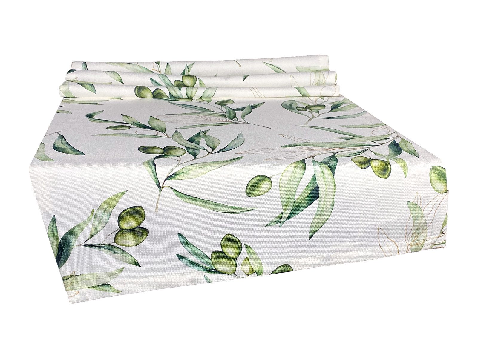 beties Tischläufer Italy Collection (1-tlg, 1 Stück), 100% Baumwolle, Olive günstig online kaufen