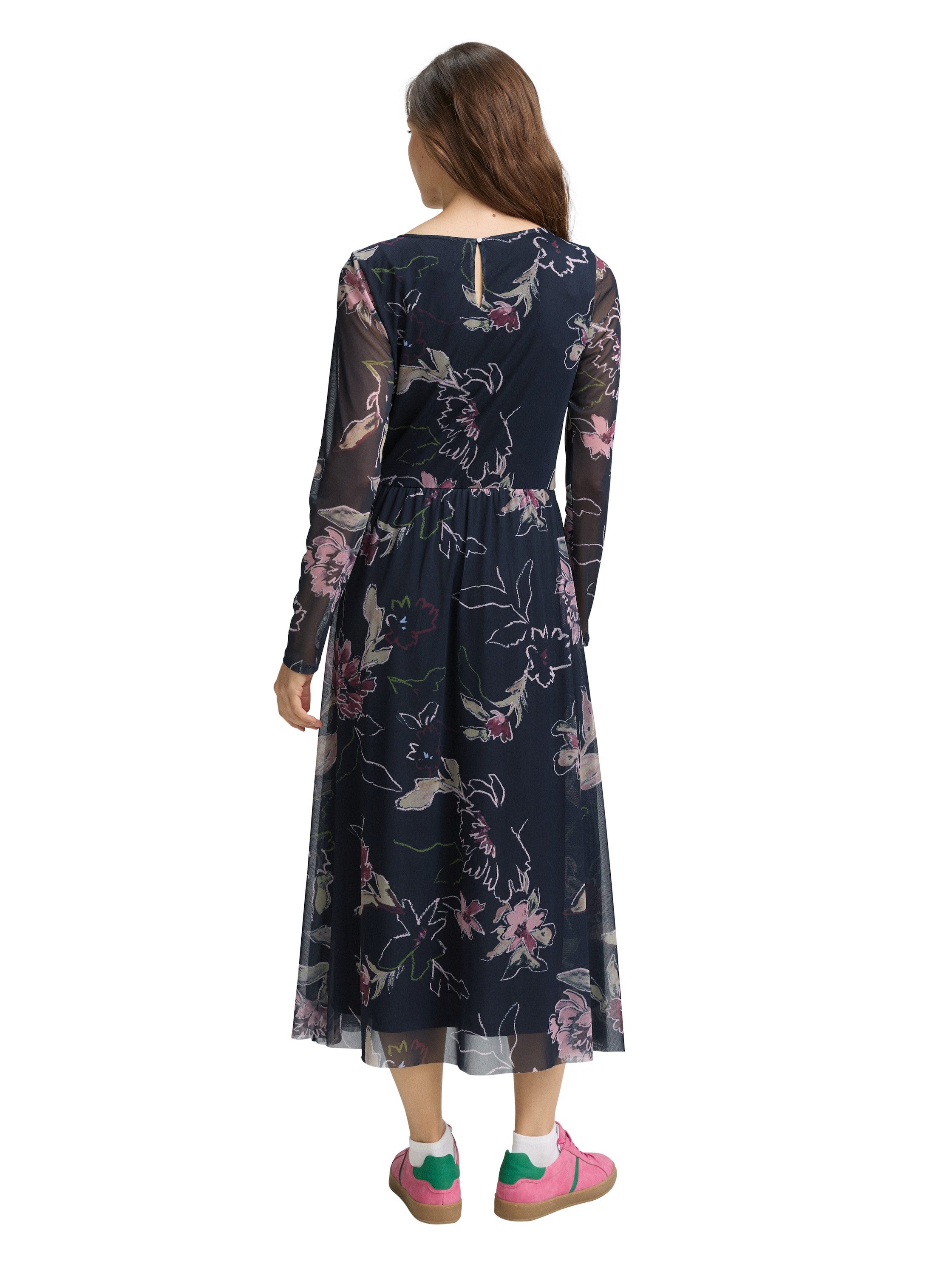 TOM TAILOR Meshkleid mit Muster günstig online kaufen