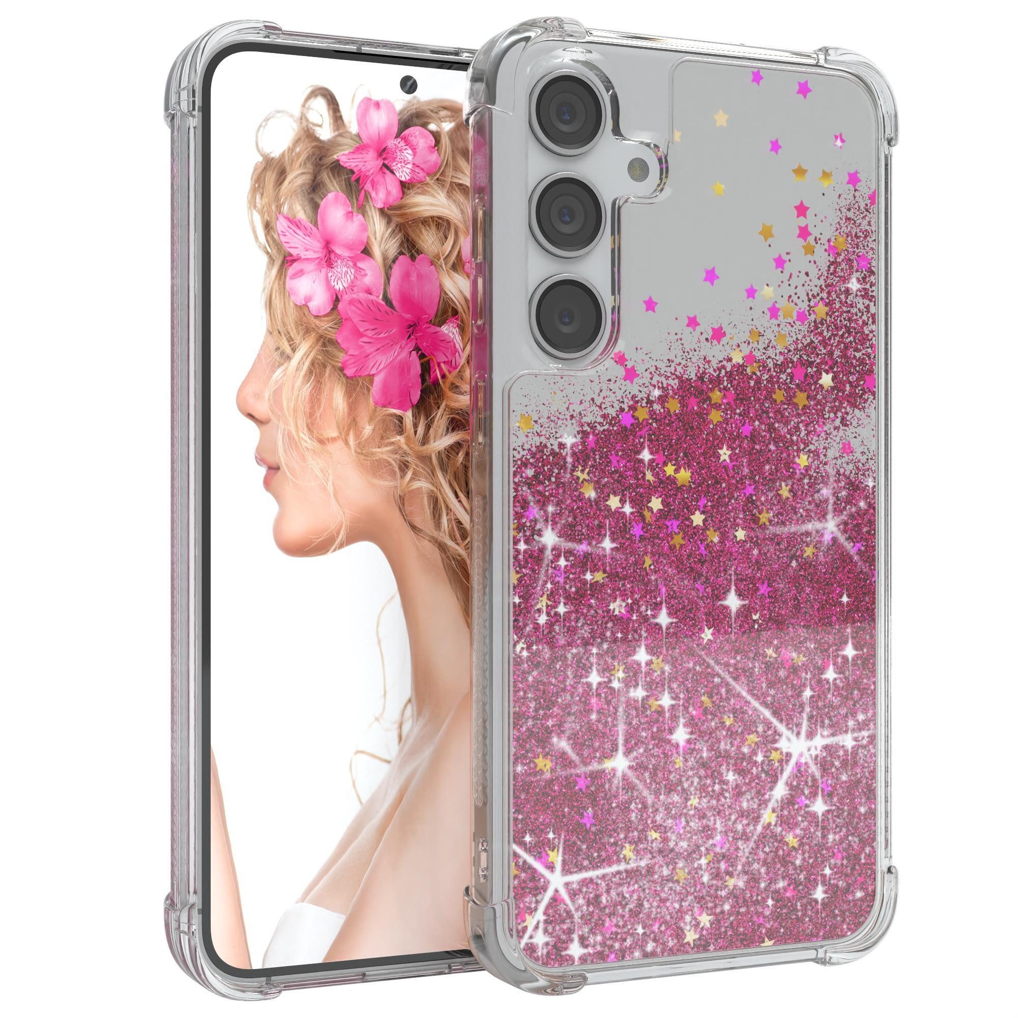 Handyhülle Liquid Glittery Case für Samsung Galaxy S24 Plus