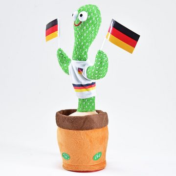 Kögler Kuscheltier Labertier Fußball Deutschland Fan Kaktus tanzt labert alles nach 35cm