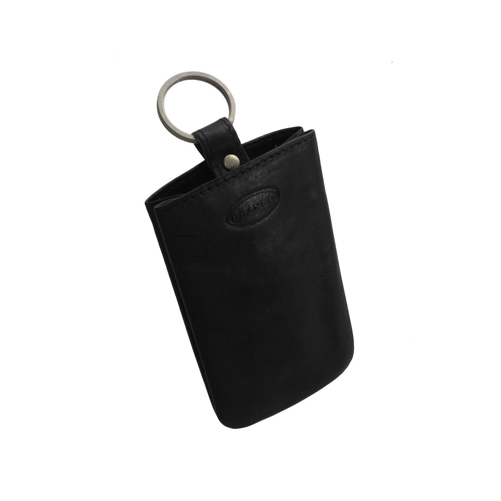 BRANCO Schlüsseltasche Branco - Schlüsseletui Schlüssel Schlüsselringe Schwarz Leder Schlüsseltasche