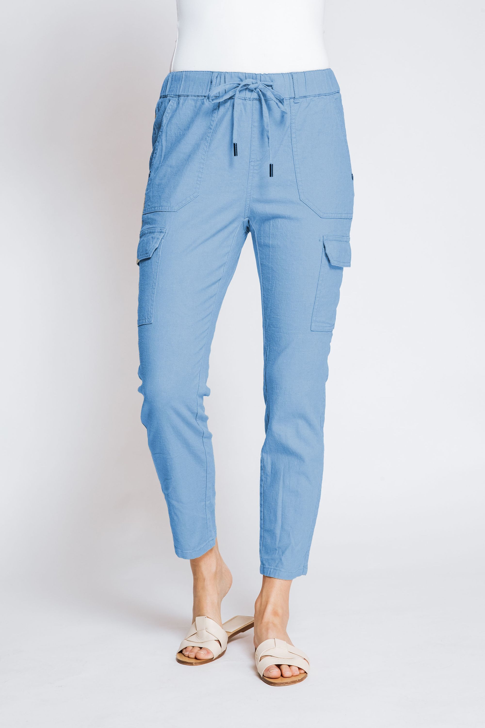 Zhrill Stoffhose Cargohose ZHDAISEY Blau (0-tlg) günstig online kaufen