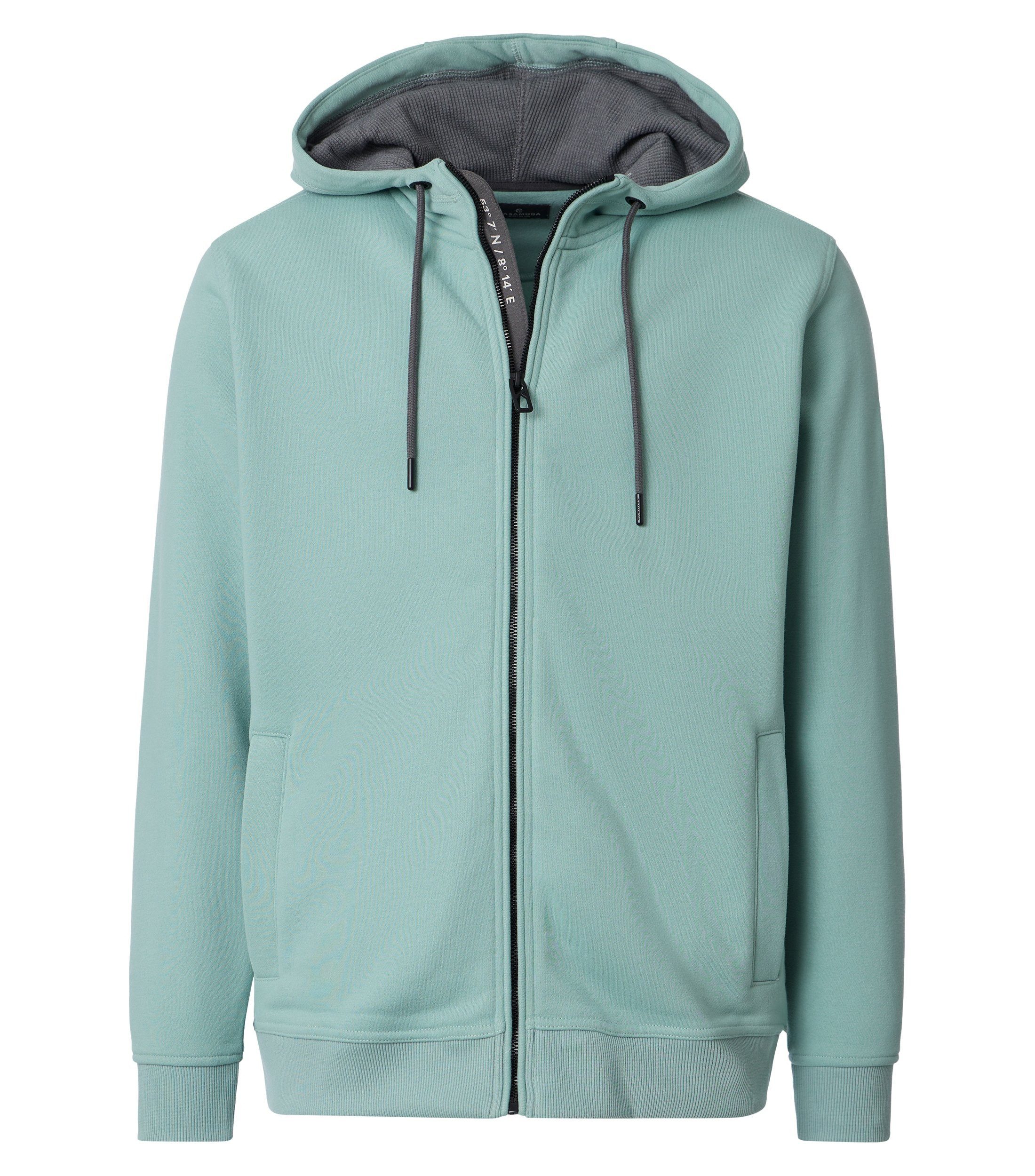 CASAMODA Kapuzensweatjacke CASAMODA Sweatjacke mit Kapuze uni