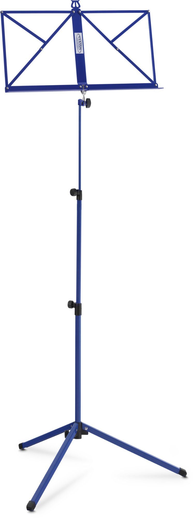 Classic Cantabile Notenpult Classic Cantabile 100 Notenständer Medium Blau, Klappbar - Höhenverstellbar von 65-130 cm
