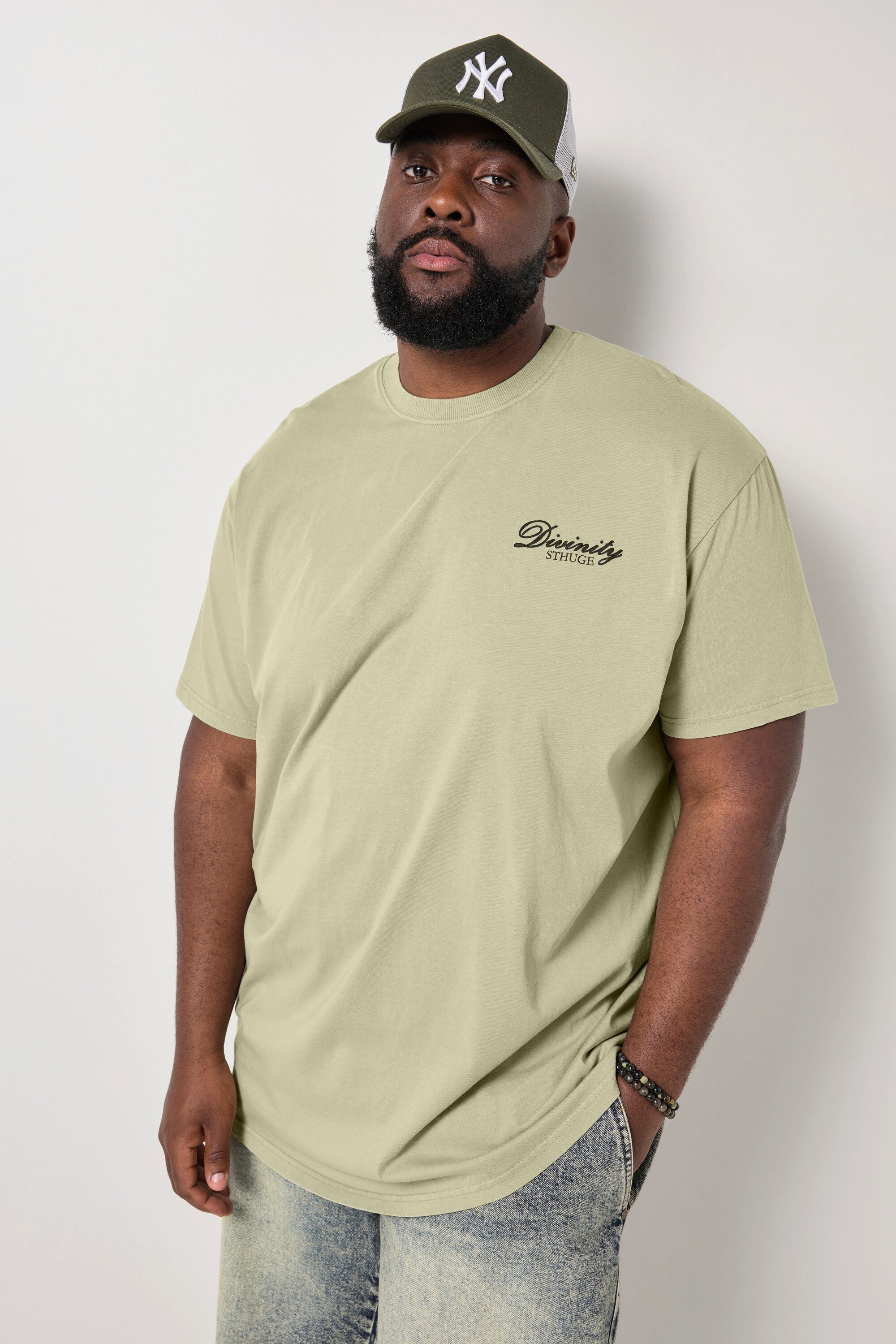 STHUGE T-Shirt STHUGE T-Shirt Halbarm oversized Rückenprint