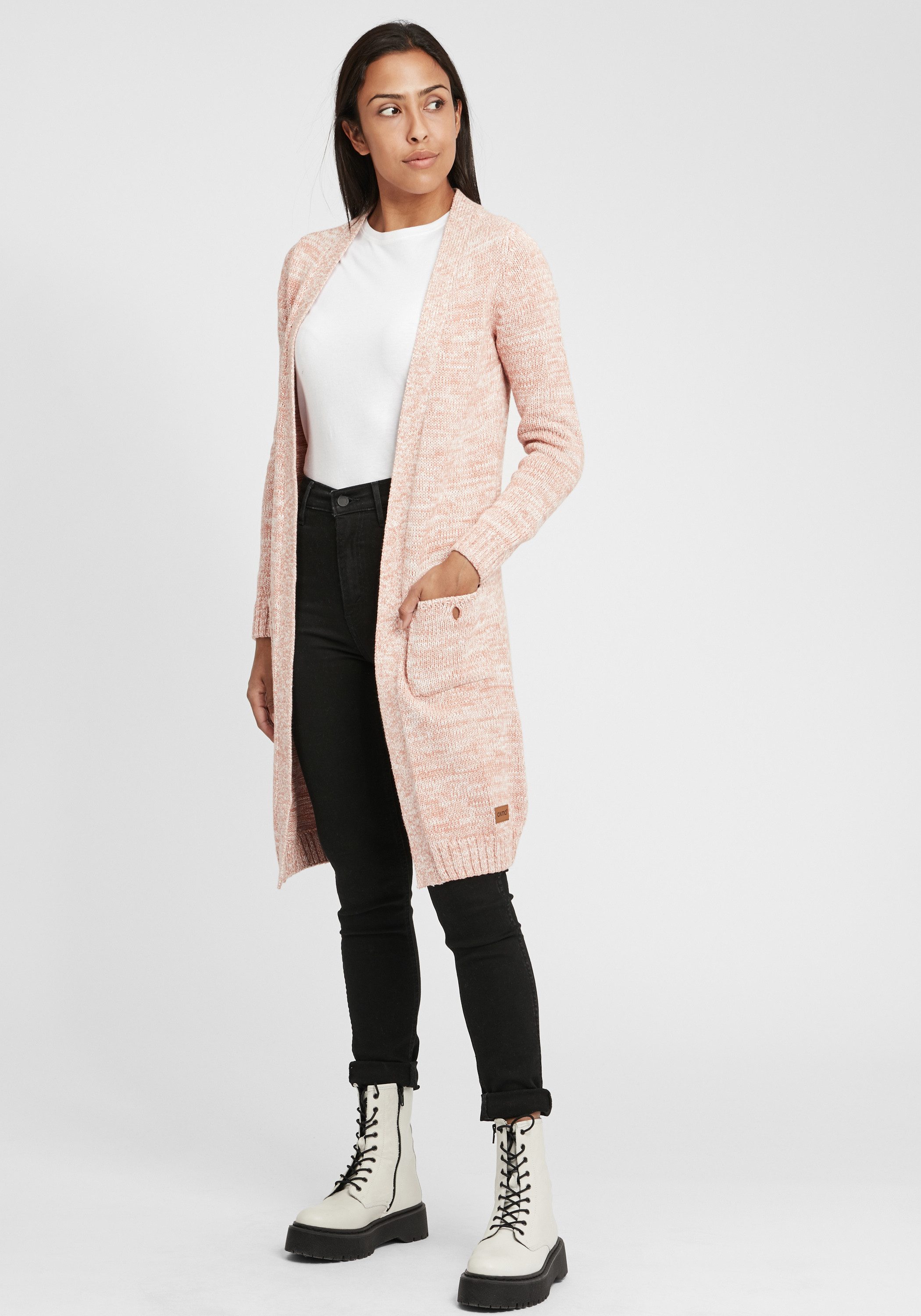 OXMO Strickjacke OXPhiletta Strickjacke lang geschnitten günstig online kaufen