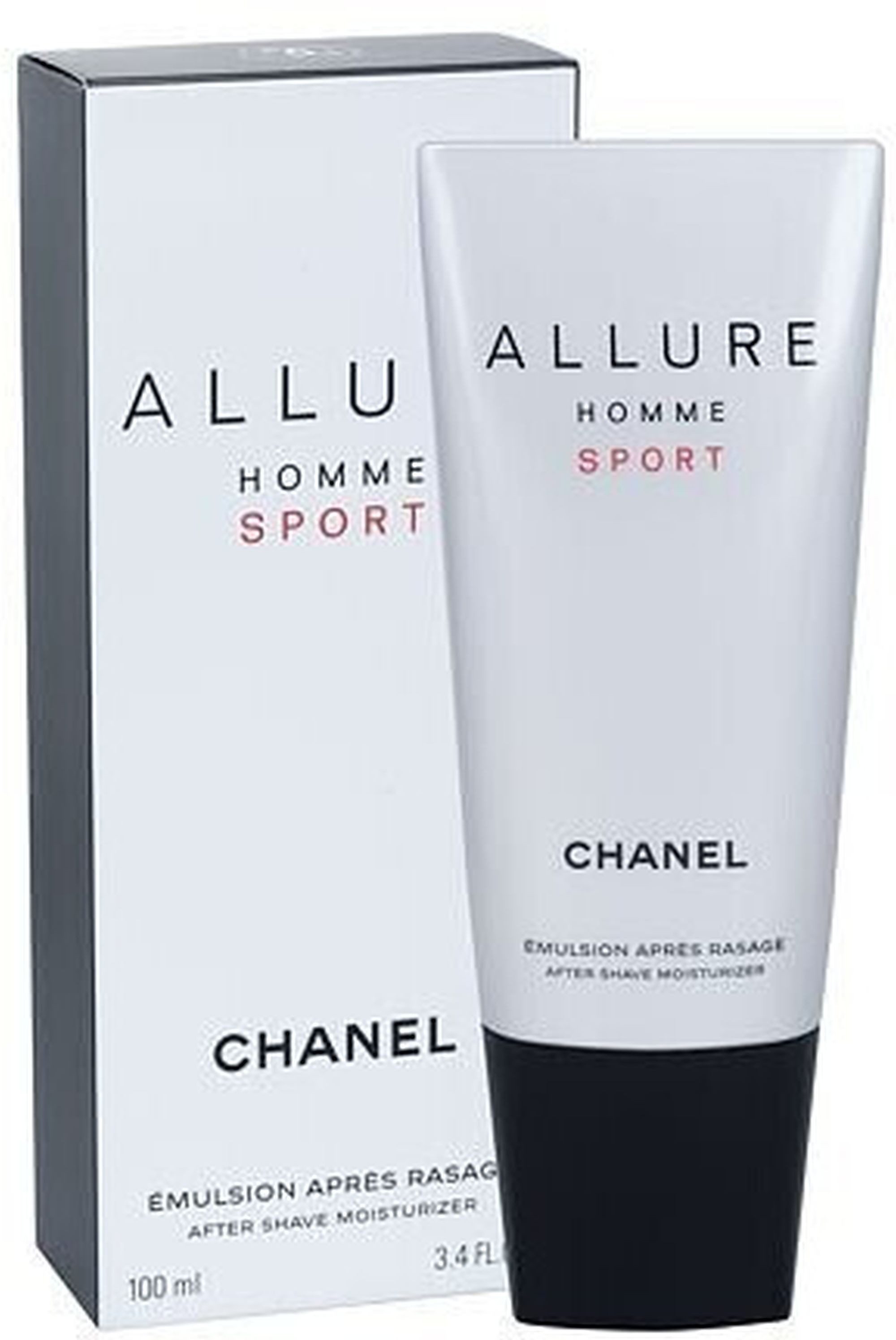 CHANEL Rasieremulsion Allure Homme Sport After Shave Herren Balsam, Frisch-holziger Duft mit Orange, Neroli und Zedernholz