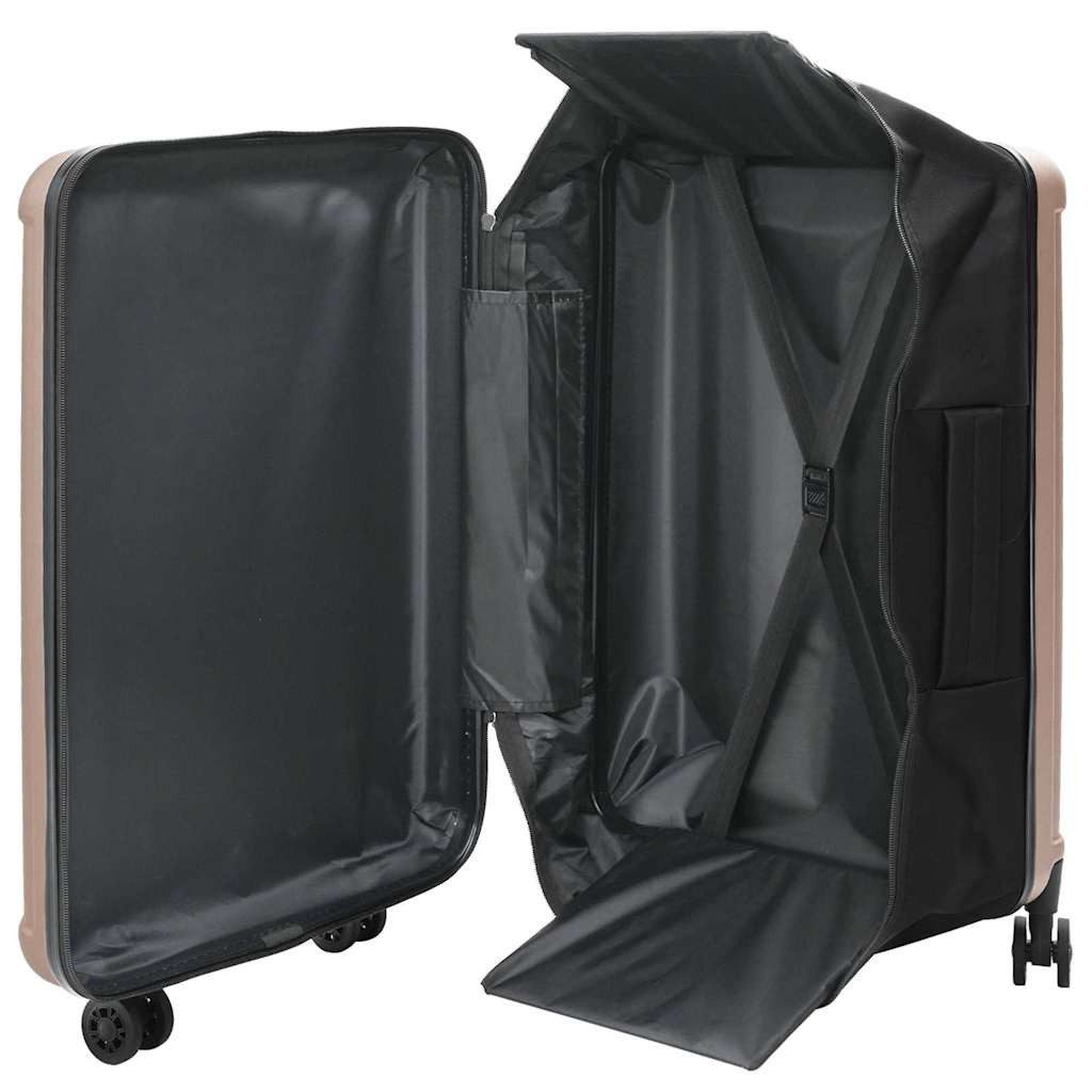 vidaXL Trolley Koffer mit Schloss Roségold 50 x 30 x 76 cm ABS Kunststoff