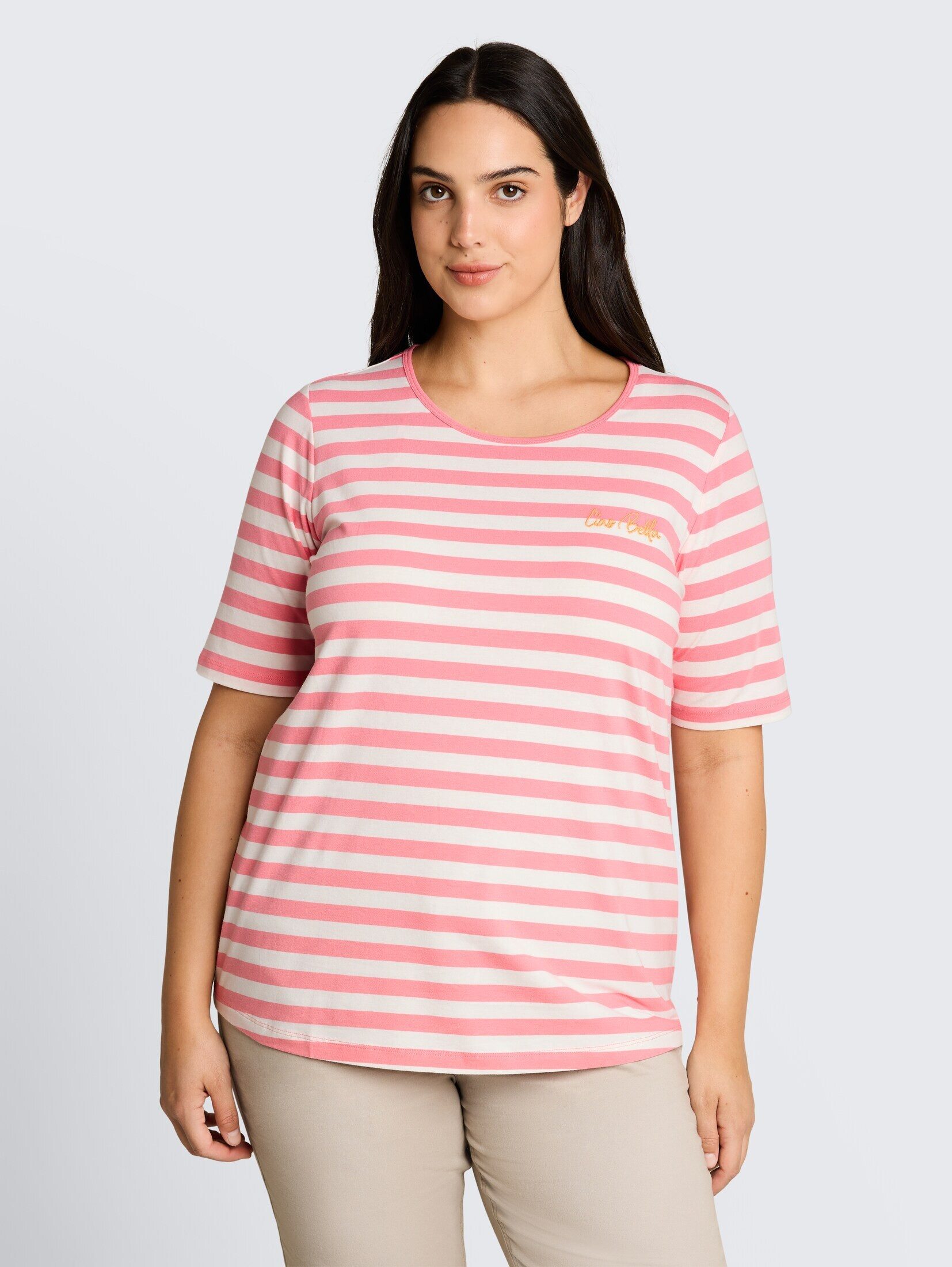 TOM TAILOR PLUS T-Shirt T-Shirt Plus Size - T-Shirt mit Stickerei