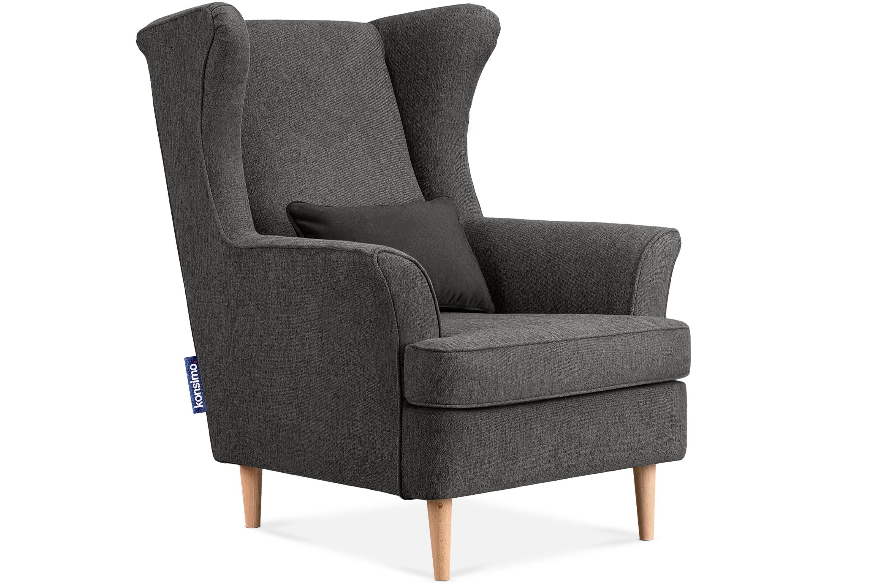 KONSIMO® Ohrensessel STRALIS Sessel, zeitloses Design günstig online kaufen