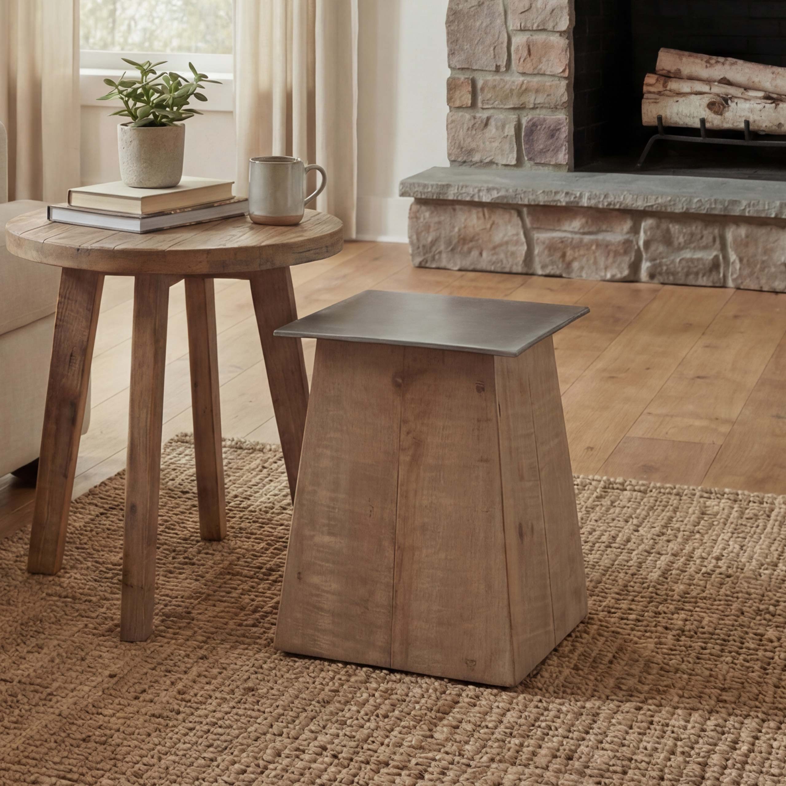MCW Sitzhocker MCW-L76-H, Industrie-Design, Komplett fertig montiert