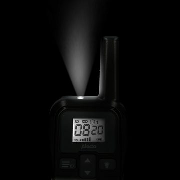 Alecto Babyphone DBX-80, 1-tlg., 3km Reichweite, Nachtlicht,Taschenlampe, mit 9 Stunden Akkulaufzeit, erweiterbar
