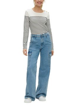 s.Oliver Weite Jeans mit weitem Bein und hohem Bund