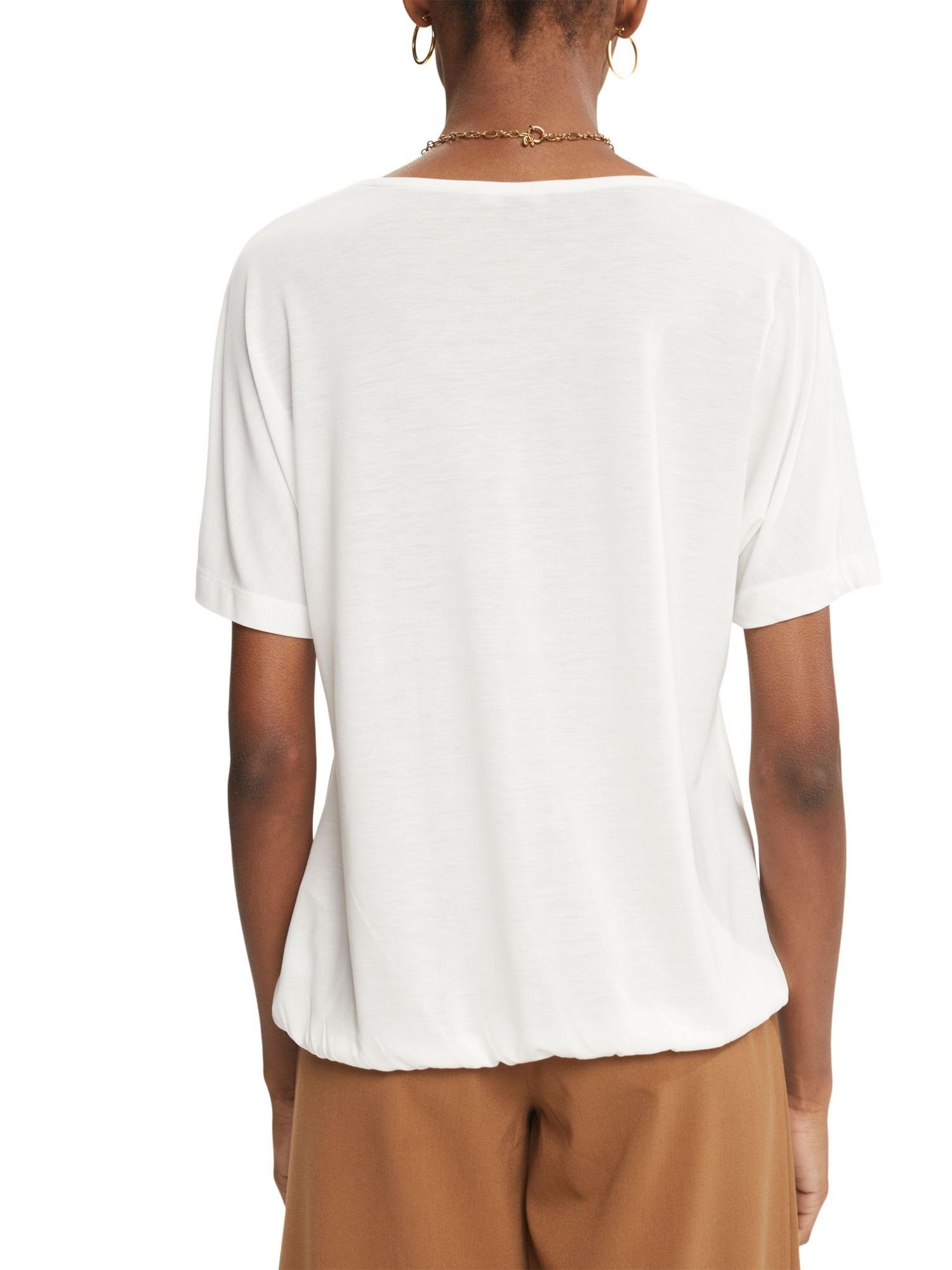 WHITE Collection Esprit (1-tlg) T-Shirt Wickel-T-Shirt OFF
