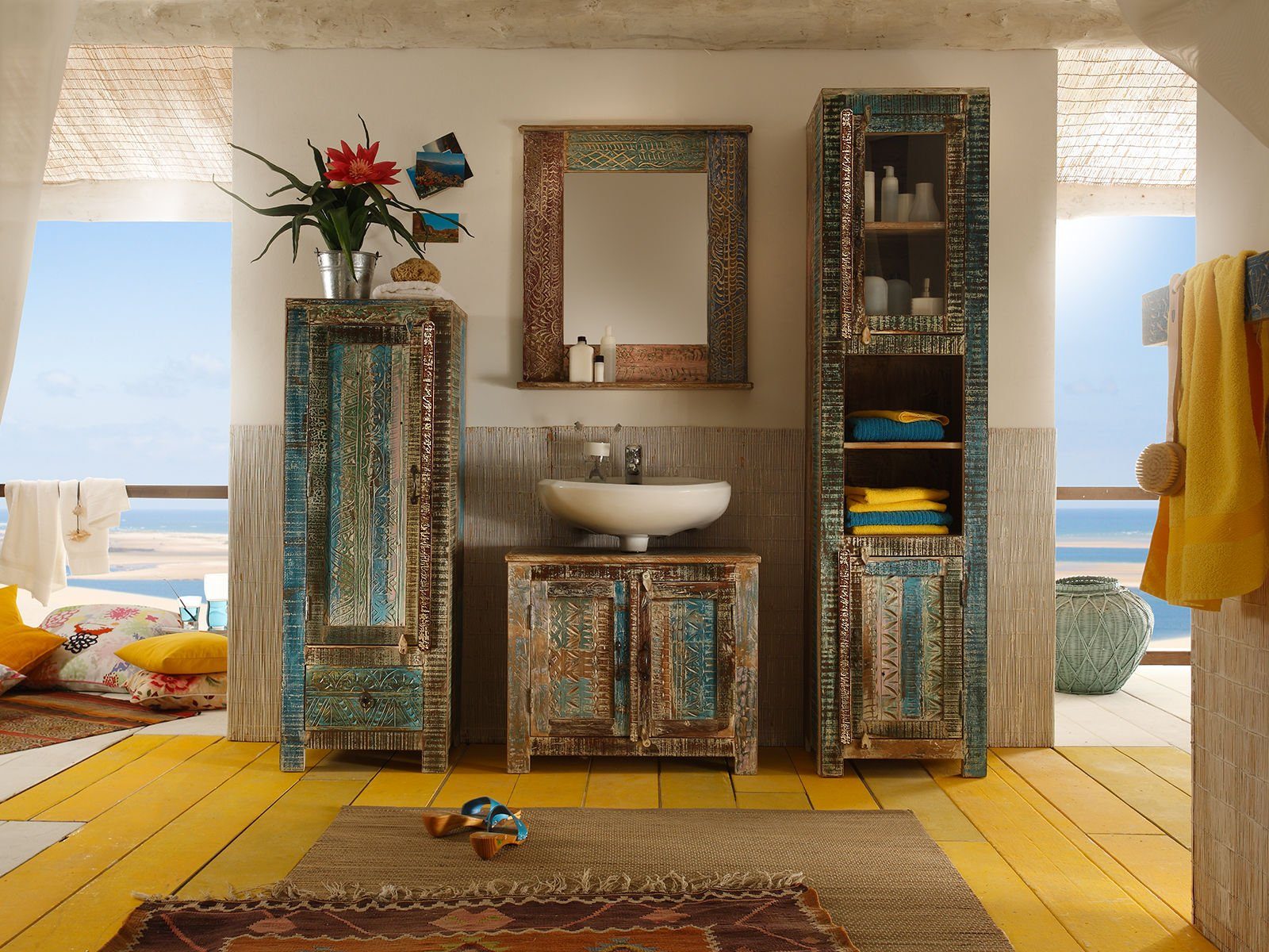 massivum Hochschrank Bad Blue Lagoon günstig online kaufen