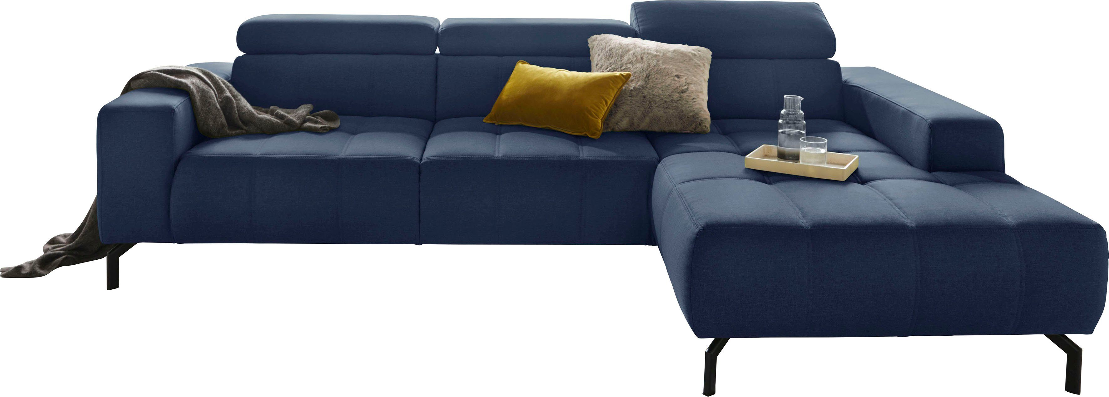 DOMO collection Ecksofa "Cunelli tolle Sitznähte als Designelement, fester günstig online kaufen