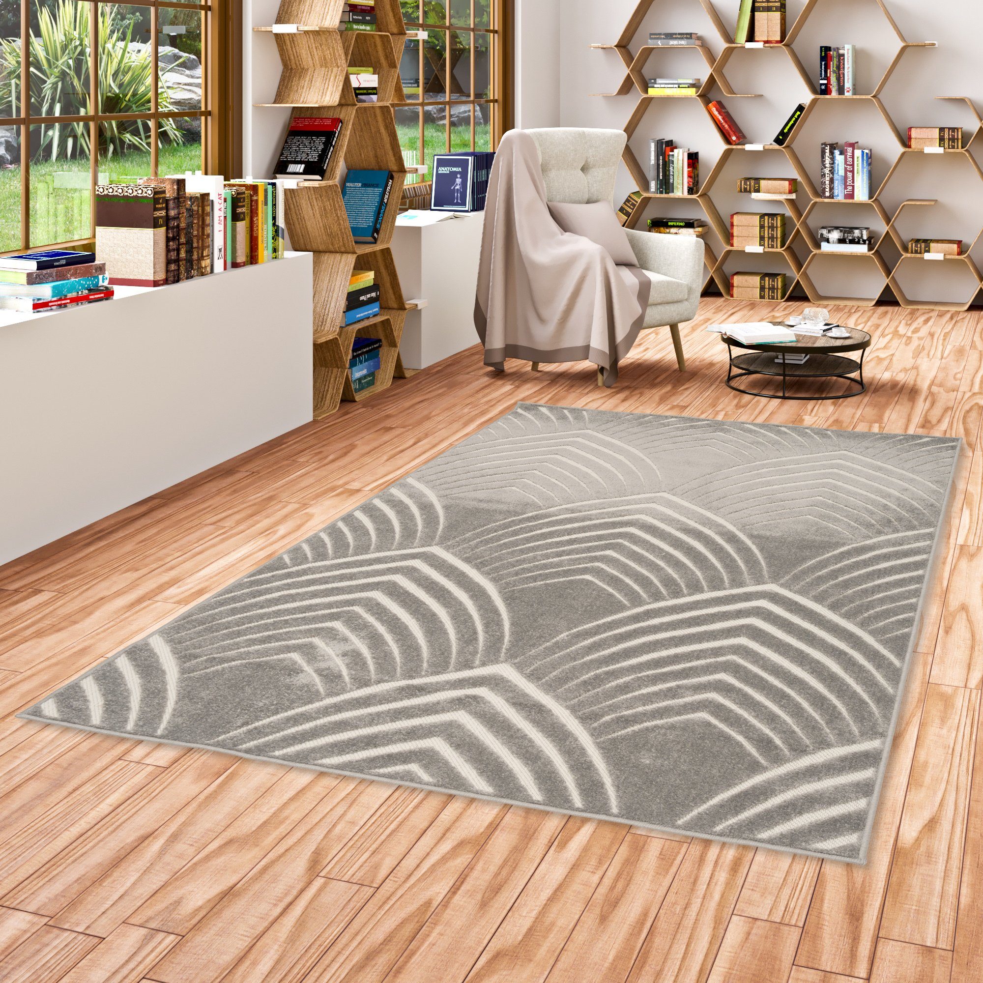 Pergamon Designteppich Flachgewebe Teppich Sevilla, Rechteckig, günstig online kaufen