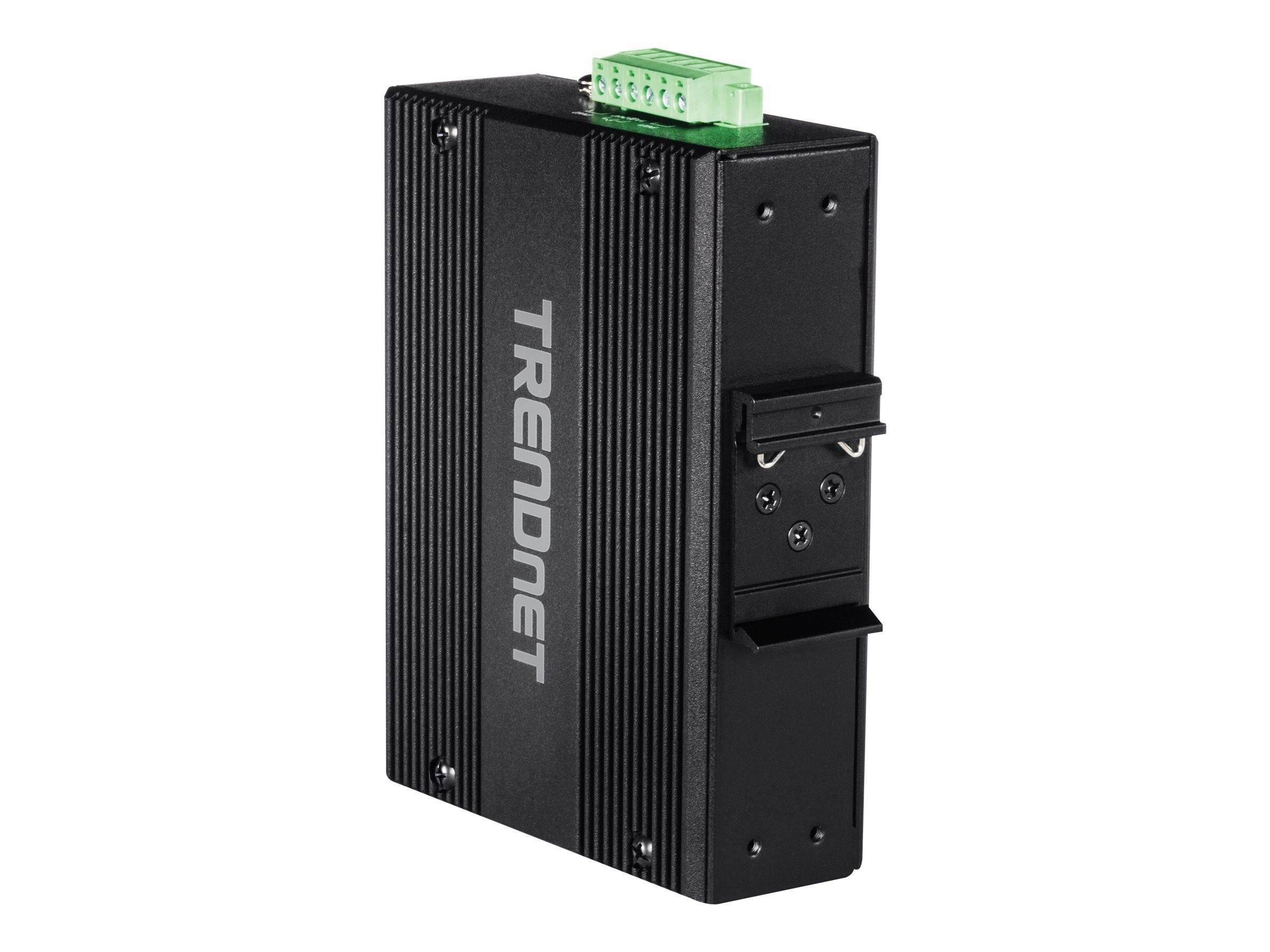 TRENDNET 8-Port Indus. Gigabit PoE+ DIN-Rail Switch (24-56V) Netzwerk-Switch