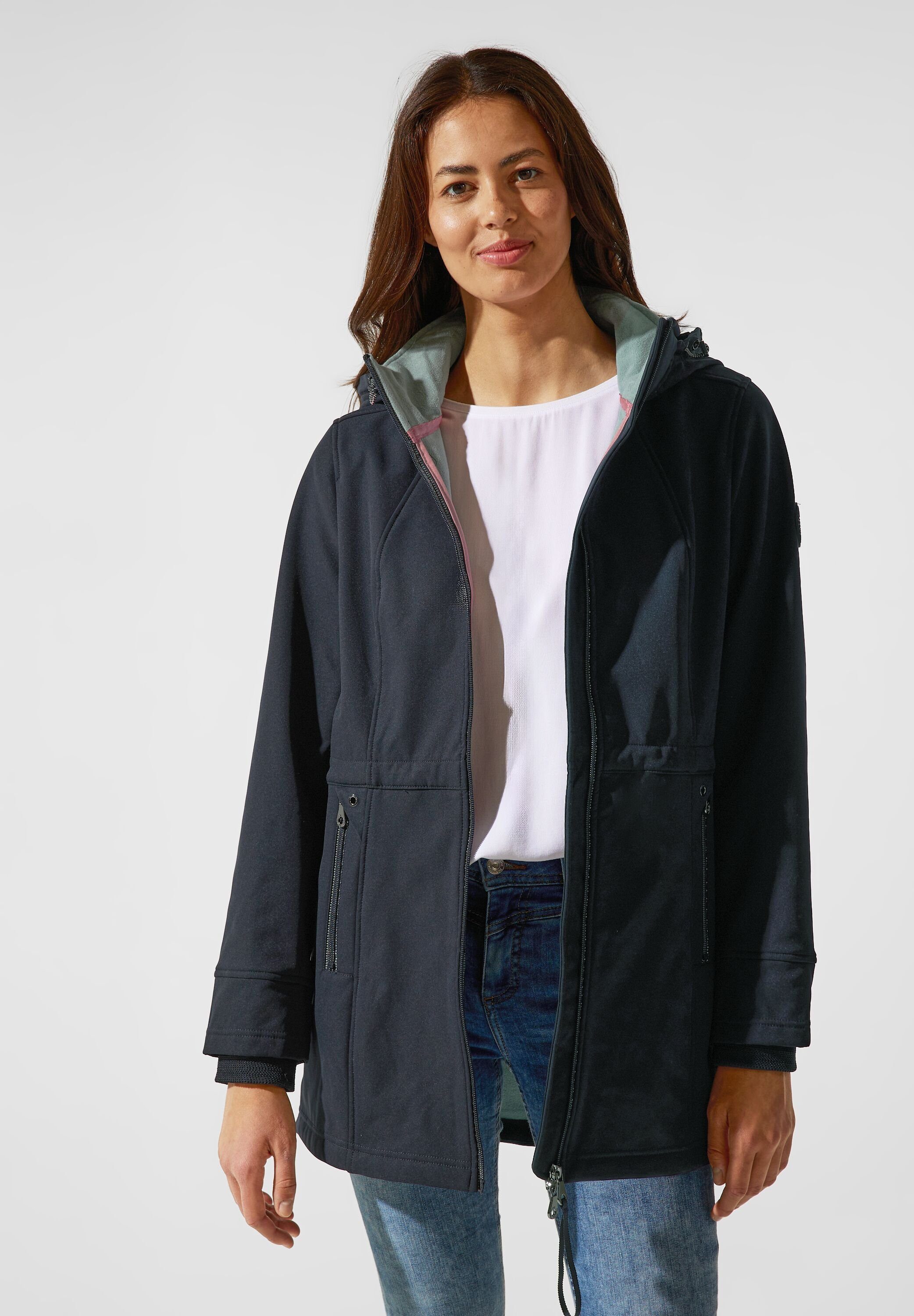 gravity Softshelljacke ONE 2-Wege blue STREET Reißverschluss mit