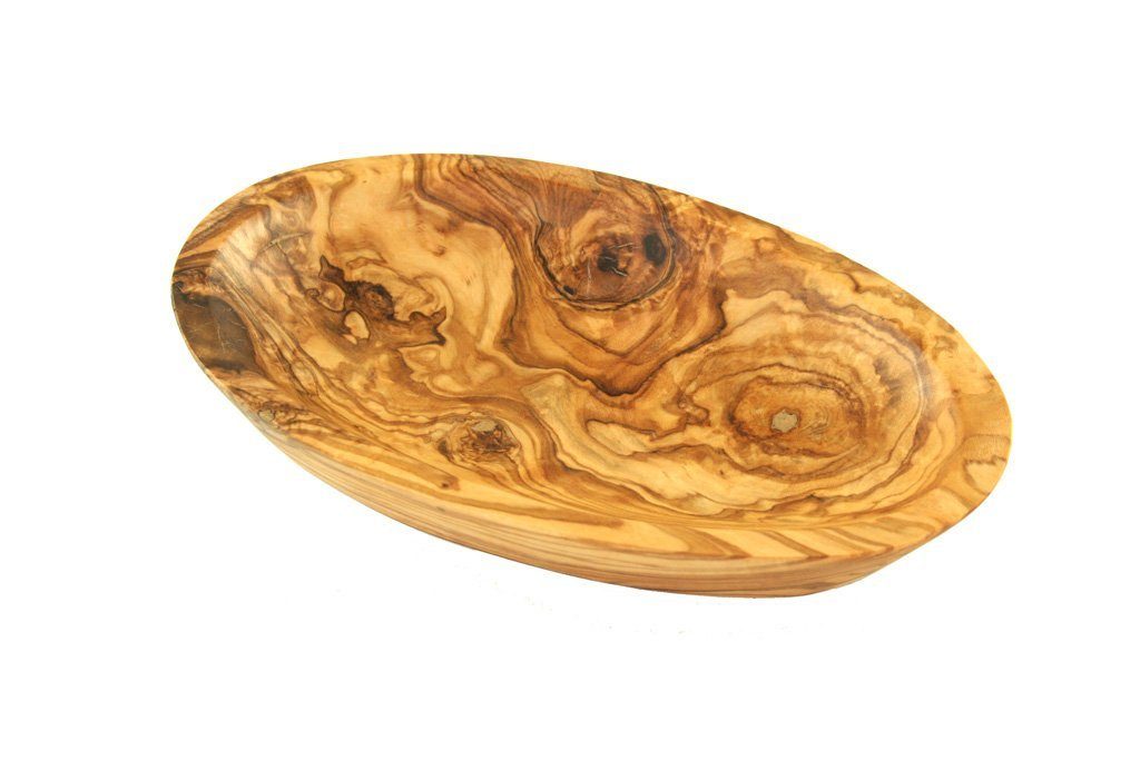 Dekoschüssel Schälchen aus Olivenholz oval mini