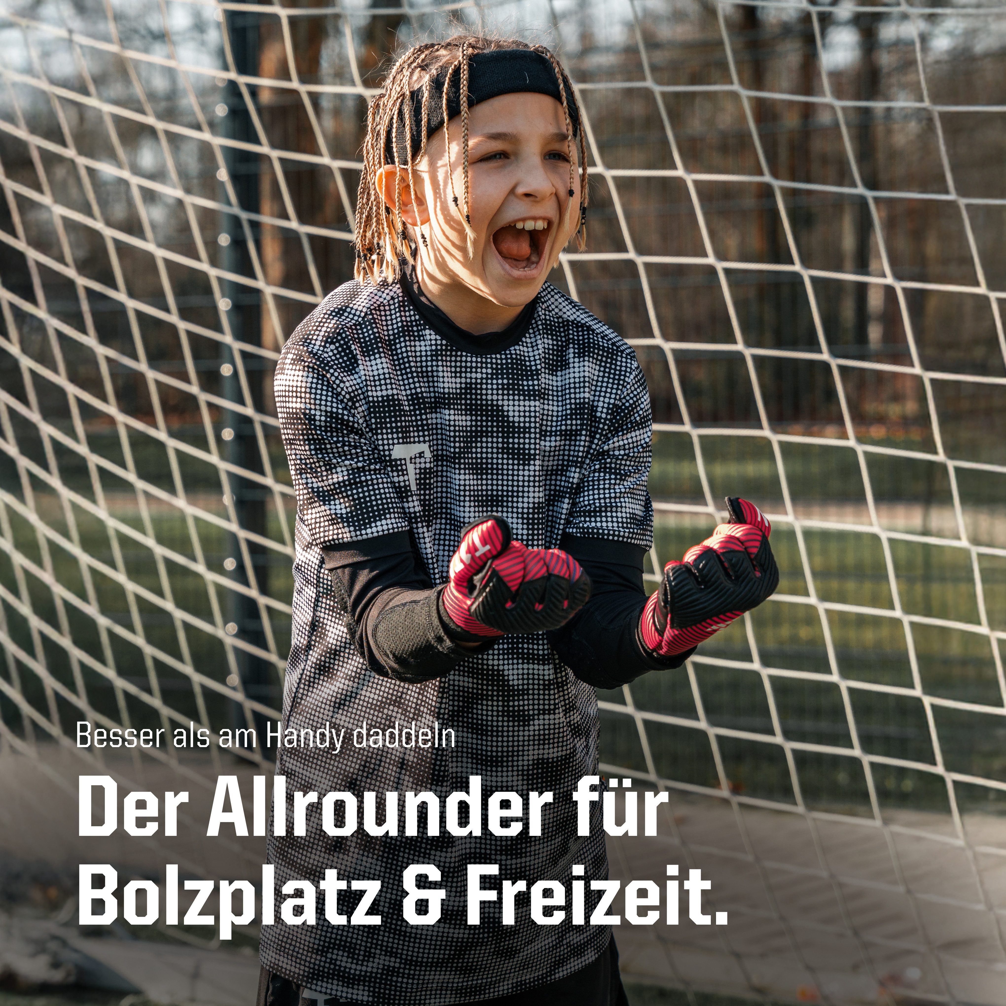 T1TAN Torwarthandschuhe Kinder, AROX 1.0 Red, Größe 3-8