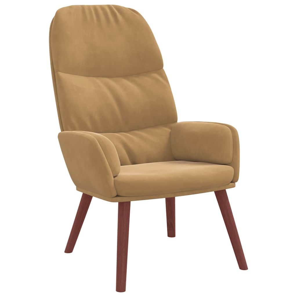 vidaXL Sessel Relaxsessel Braun Samt (1-St) günstig online kaufen