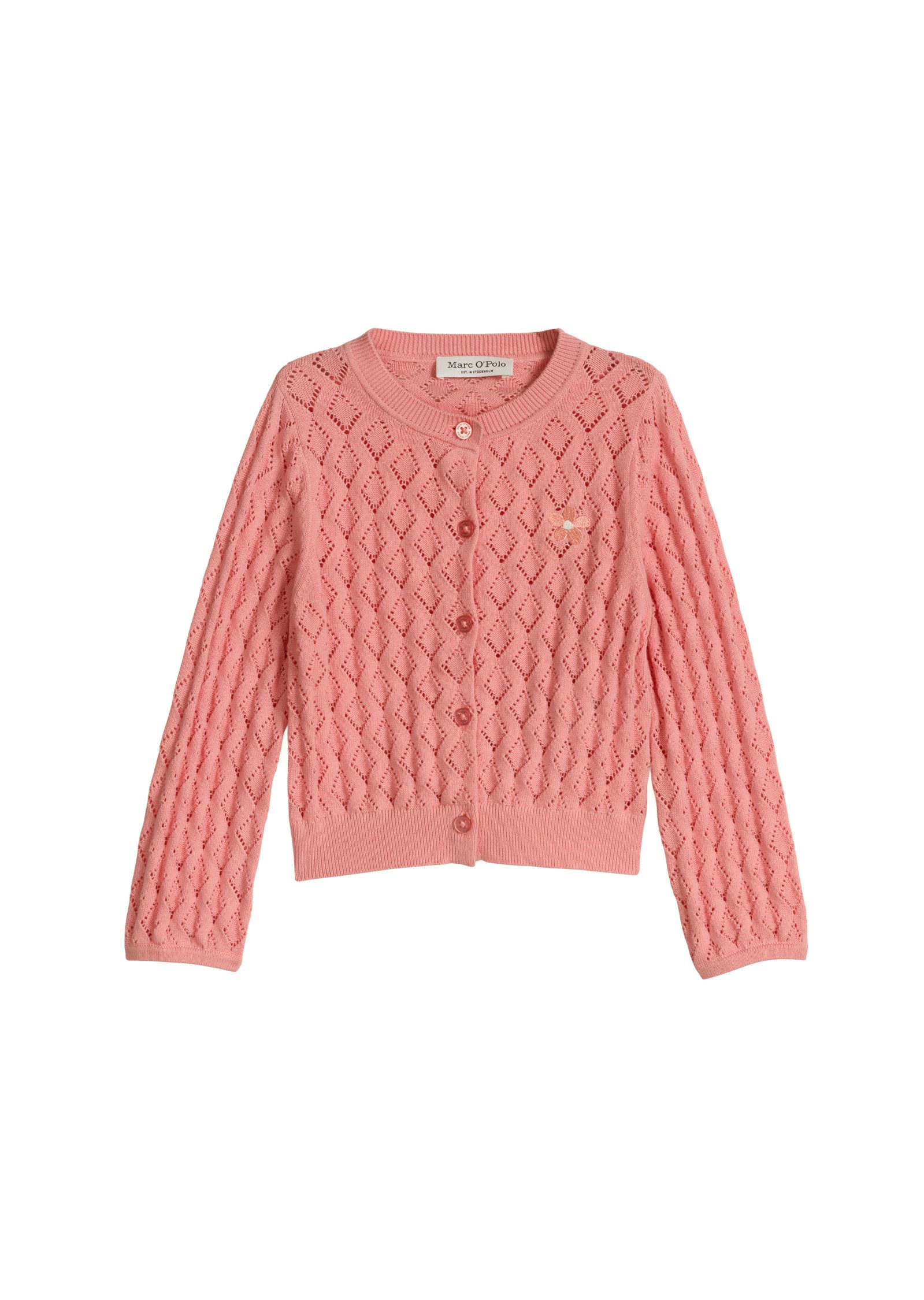 Marc O'Polo Cardigan mit hübschem Lochmuster