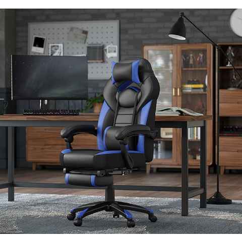 SONGMICS Gaming-Stuhl, Bürostuhl, höhenverstellbar, Home-Office