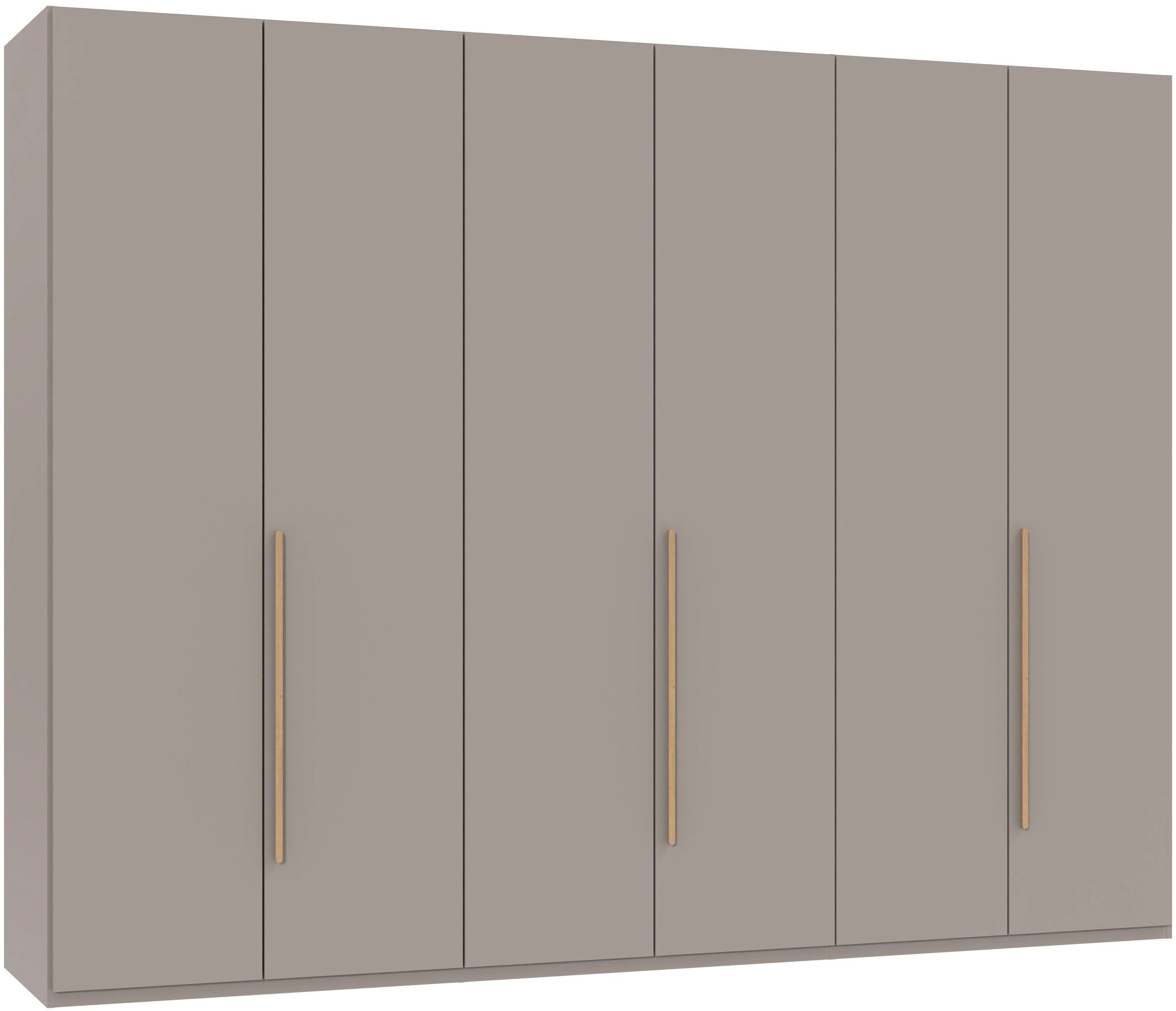 Wimex Drehtürenschrank Kleiderschrank London, in den Breiten 180cm, 225cm oder 270cm (mit verschiedenen Griffen in goldfarben, silberfarben oder schwarz) wahlweise mit Basic- oder Premium-Ausstattung erhältlich