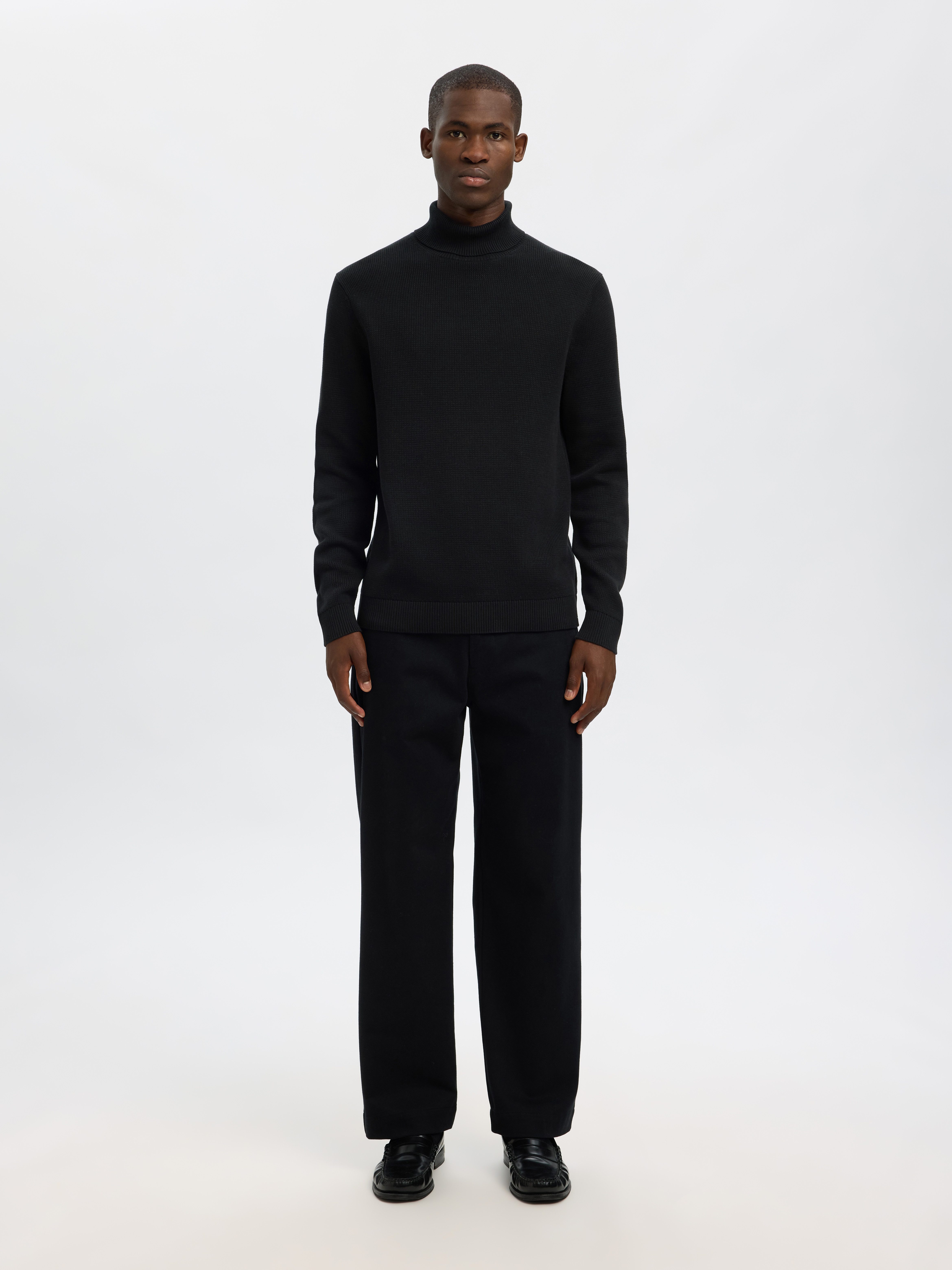 Selected Rollkragenpullover SLHDANE LS KNIT STRUCTURE ROLL NECK NOOS