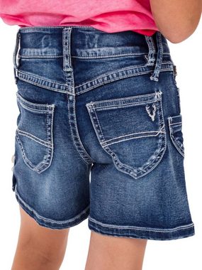 MarJo Trachtenhose Kinder JEANSSHORT KIDS blau