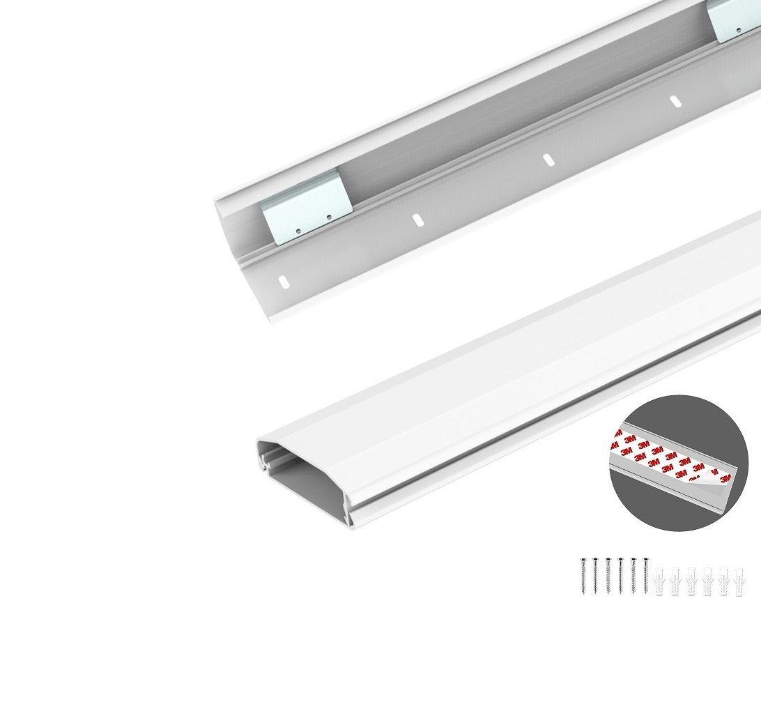 conecto Kabelkanal zum Kleben oder Schrauben PVC oder Alu, 50-100cm