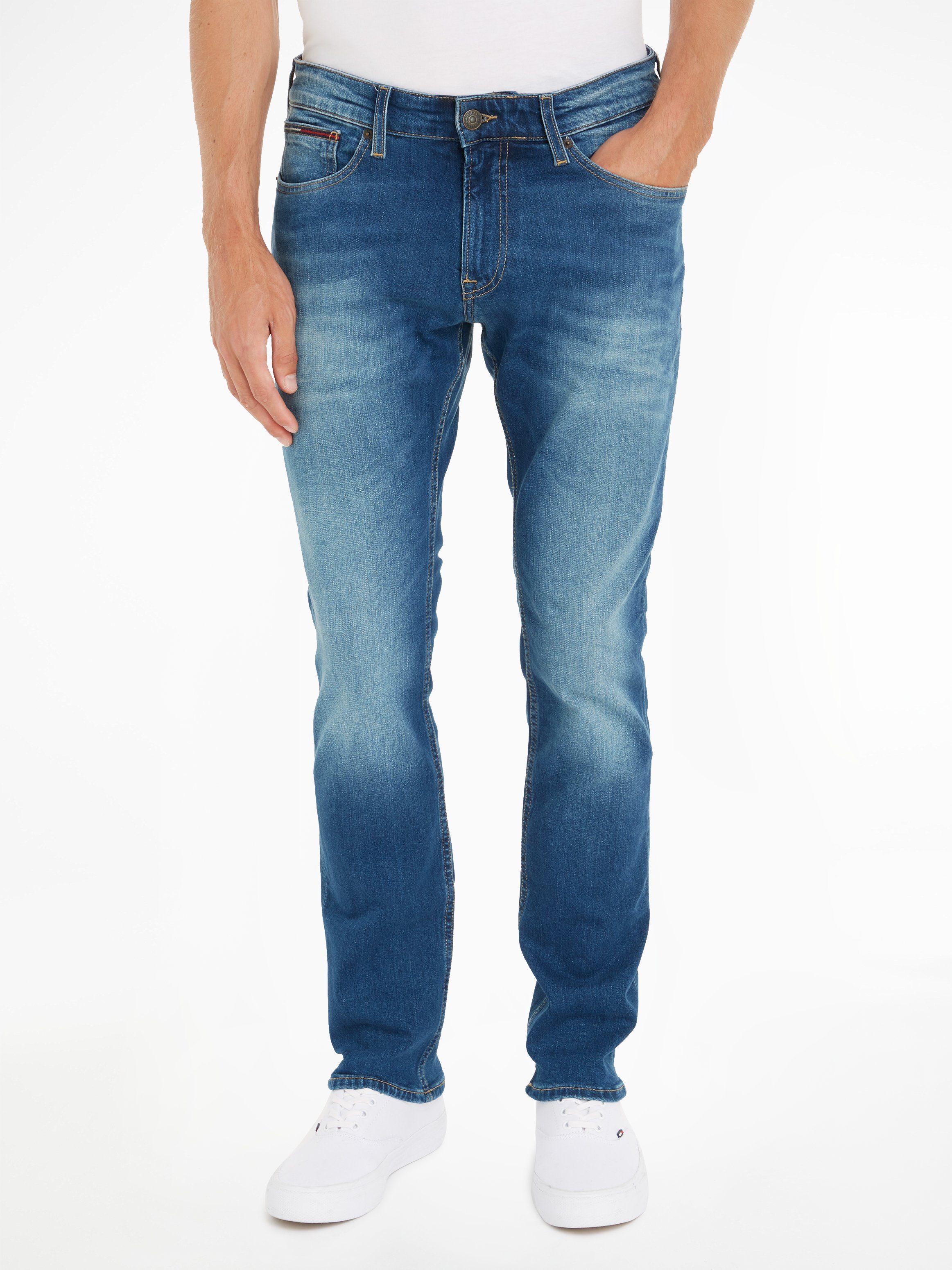 Tommy Jeans Slim-fit-Jeans SLIM SCANTON Wilson mid blue Stretch