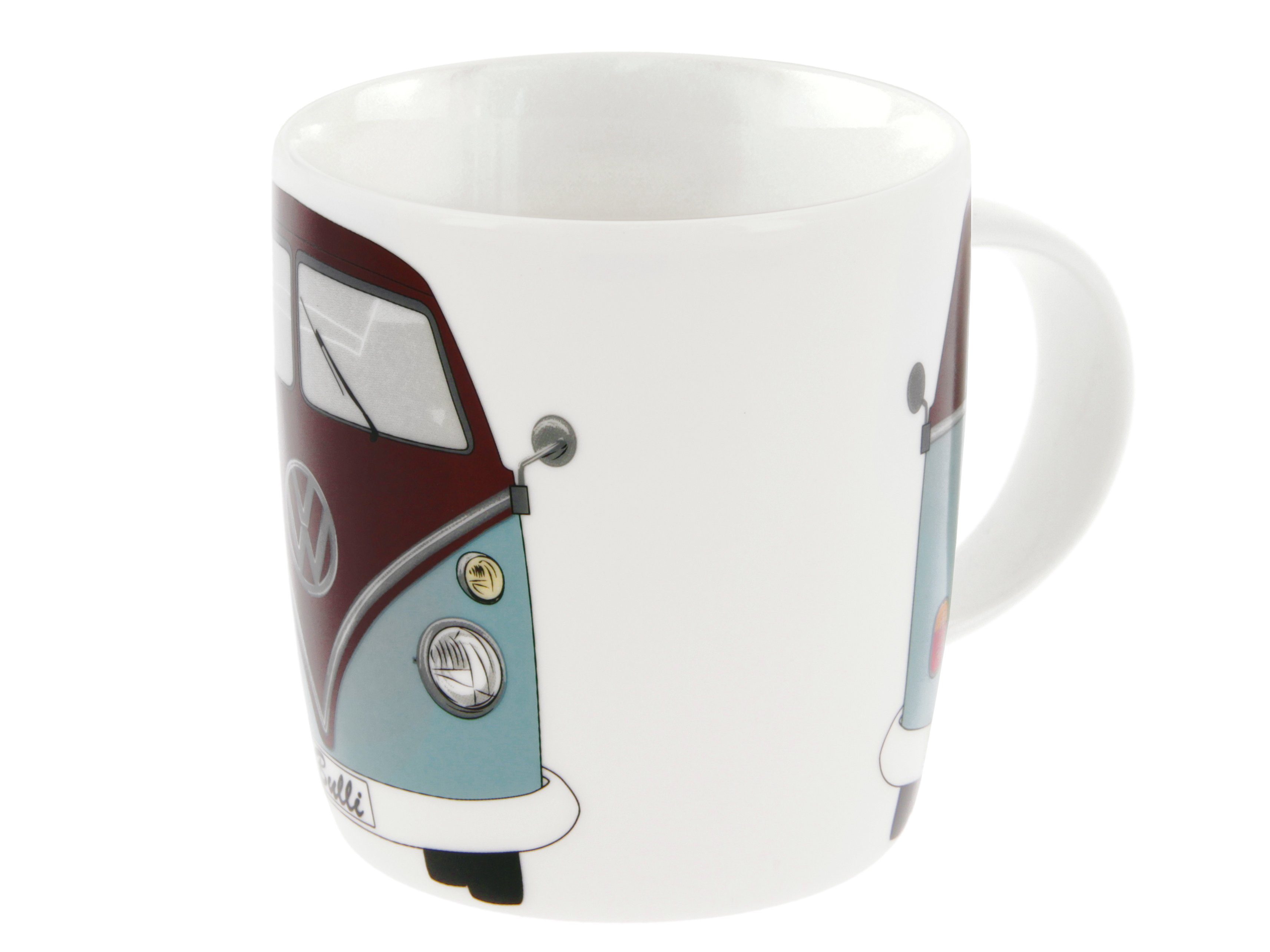 VW Collection by BRISA Tasse Volkswagen Große Keramik Kaffeetasse, Cappuccino Becher, New Bone China, Teetasse in verschiedenen Farben und VW Designs