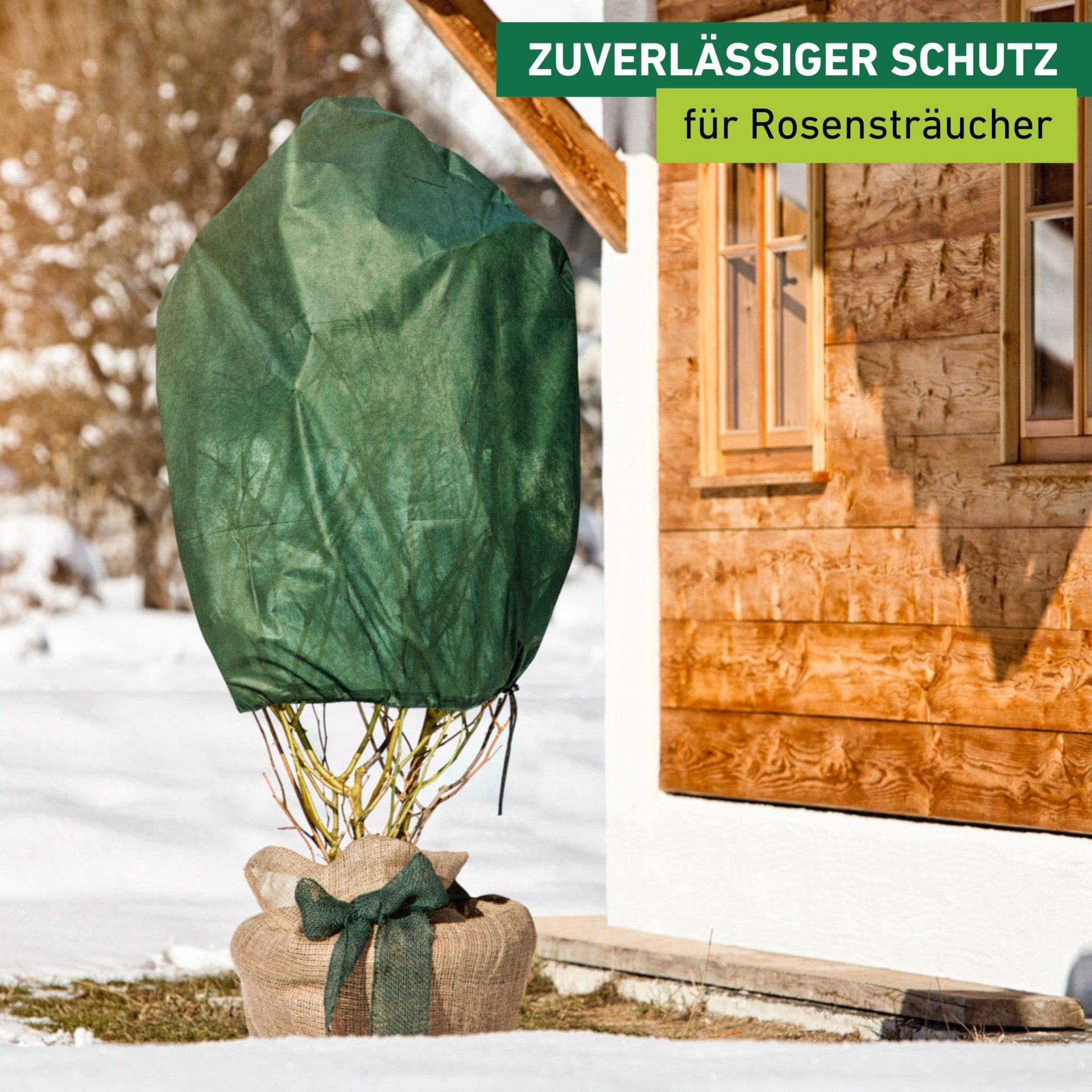Windhager Winterschutzvlies Winterschutz für Pflanzen, Vlieshaube, Frostschutz und Kälteschutz, licht-, wasser- und luftdurchlässig, 2,5x1 m, Stärke 50 g/m2