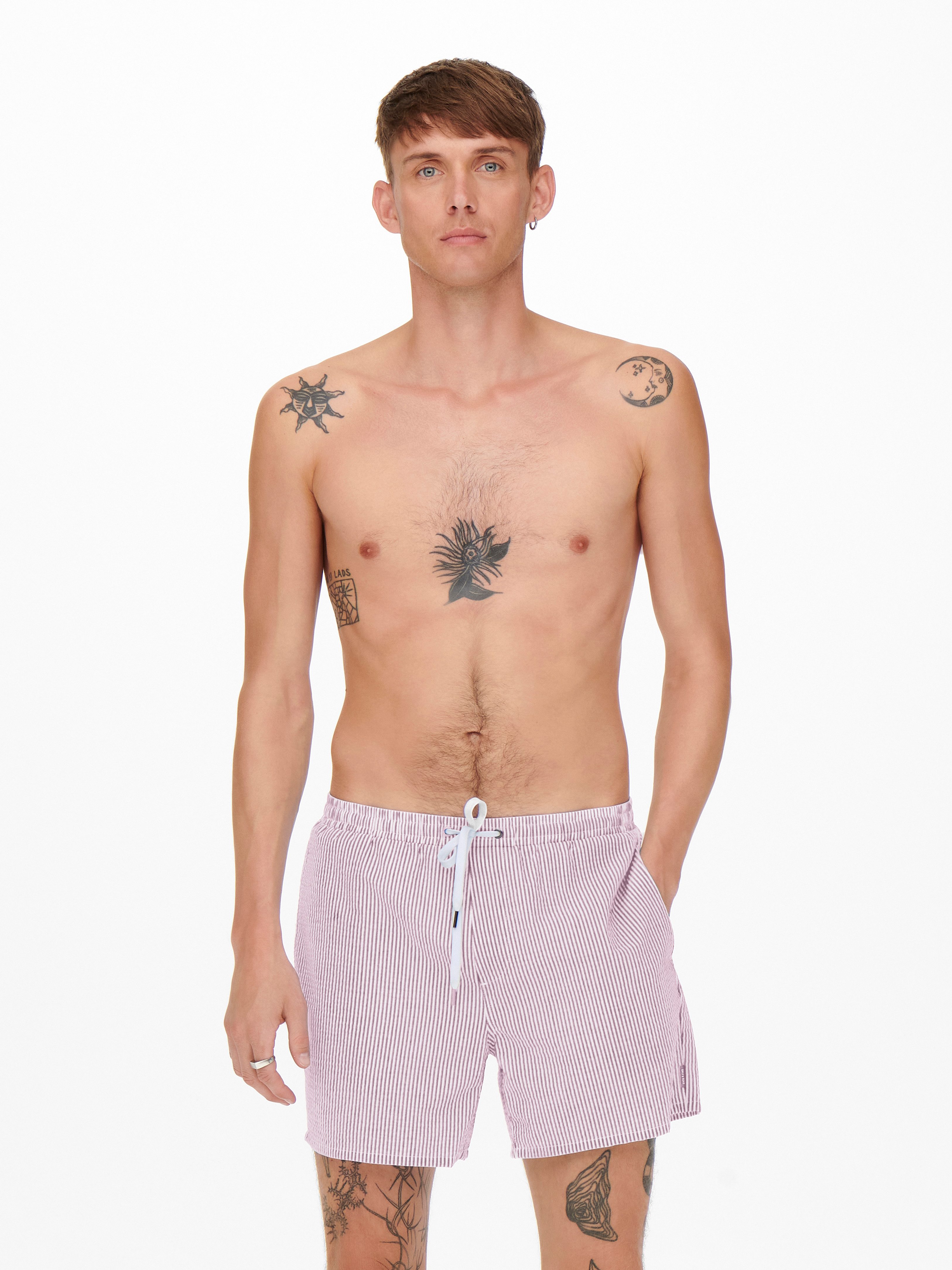 ONLY & SONS Badehose ONSTED STRIPE SEERSUCKER SWIM NOOS günstig online kaufen