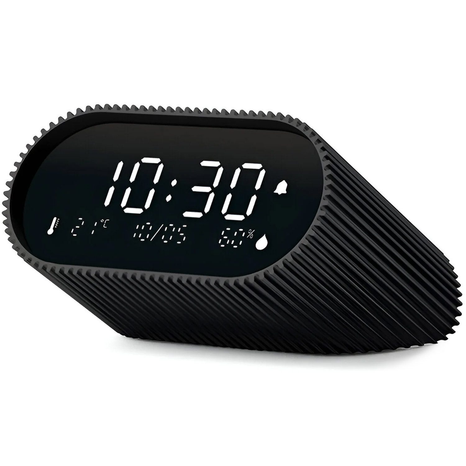 Lexon Quarzwecker DigitalRay Clock Mattschwarz günstig online kaufen