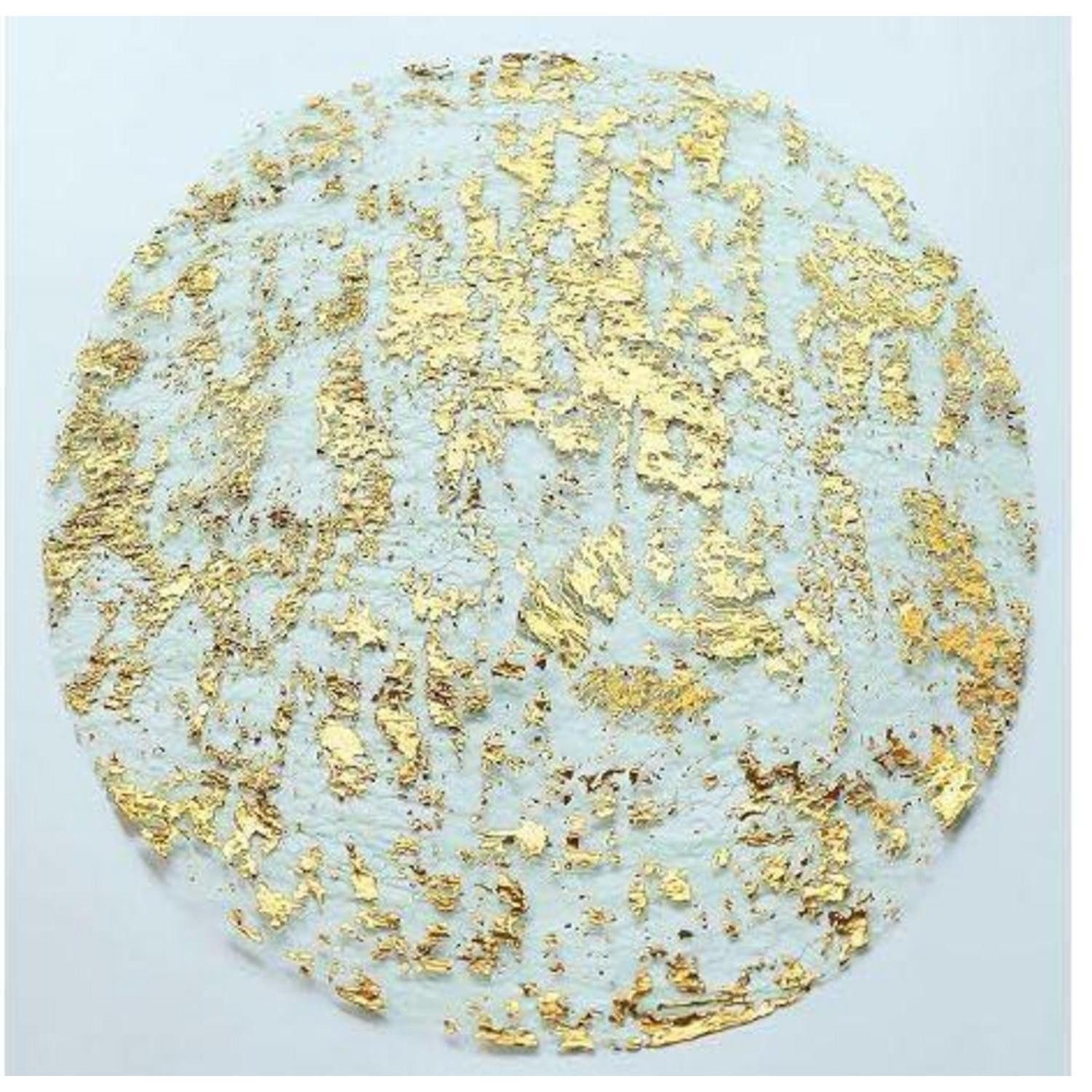 LuxusKollektion Platzset Platzset Gold Rund 12er Set, (12-St)