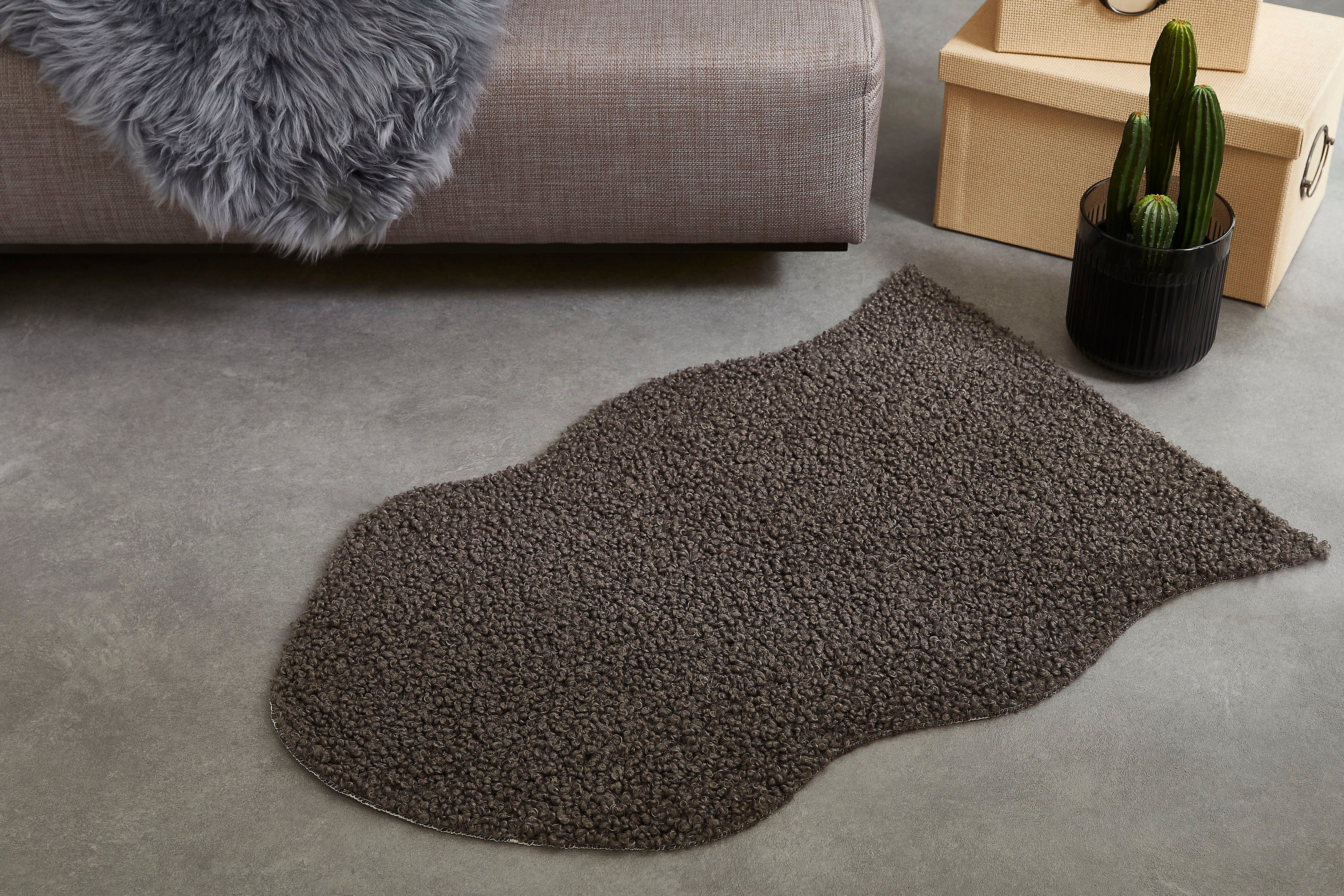 my home Fellteppich Lapua, fellförmig, Höhe: günstig online kaufen
