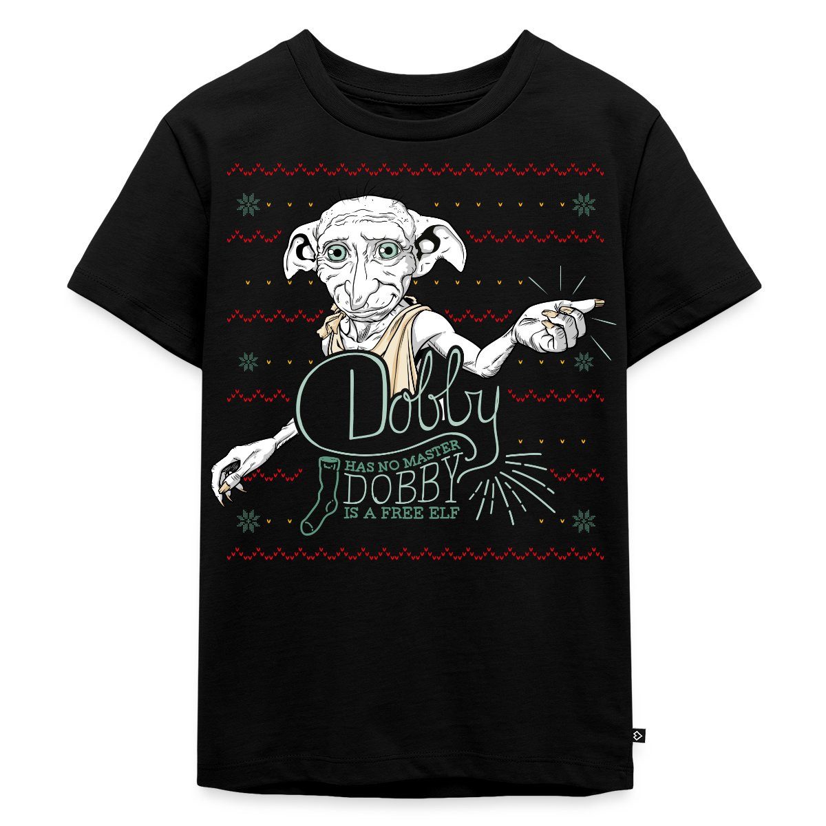 Spreadshirt T-Shirt Harry Potter X-Mas Dobby Weihnachtself Kinder Premium T-Shirt (1-tlg)